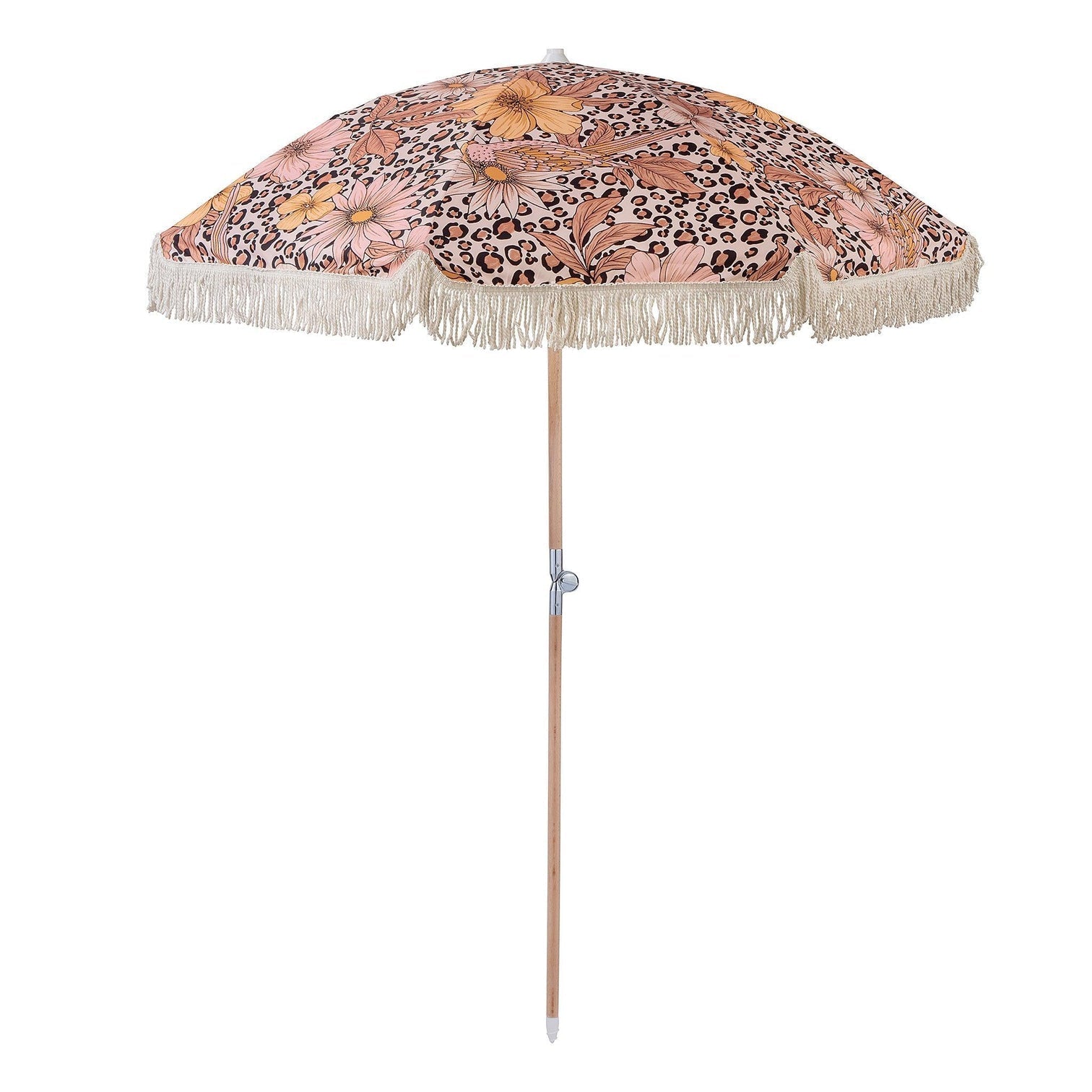 Umbrella Large Leopard Floral-Travel & Outdoors-Kollab-The Bay Room