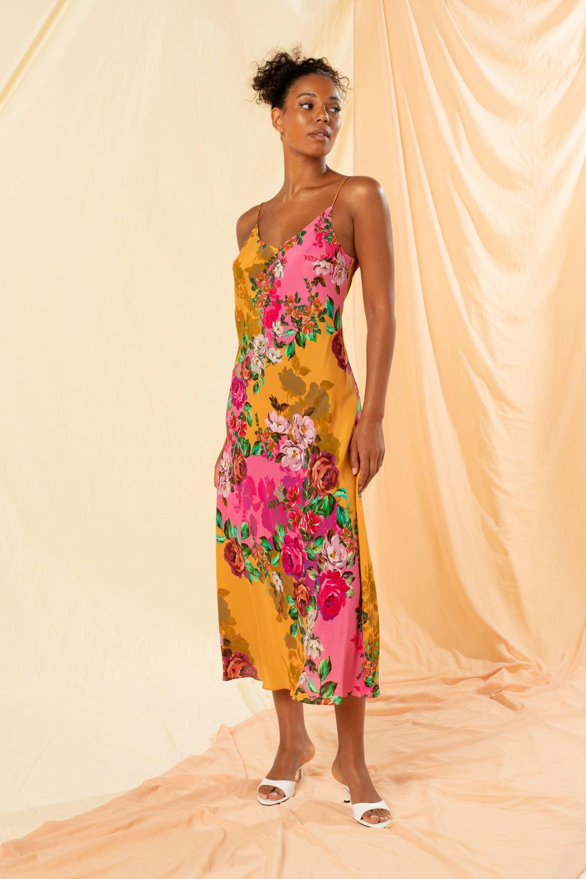 Valentina Midi Slip Dress-Dresses-Kachel-The Bay Room