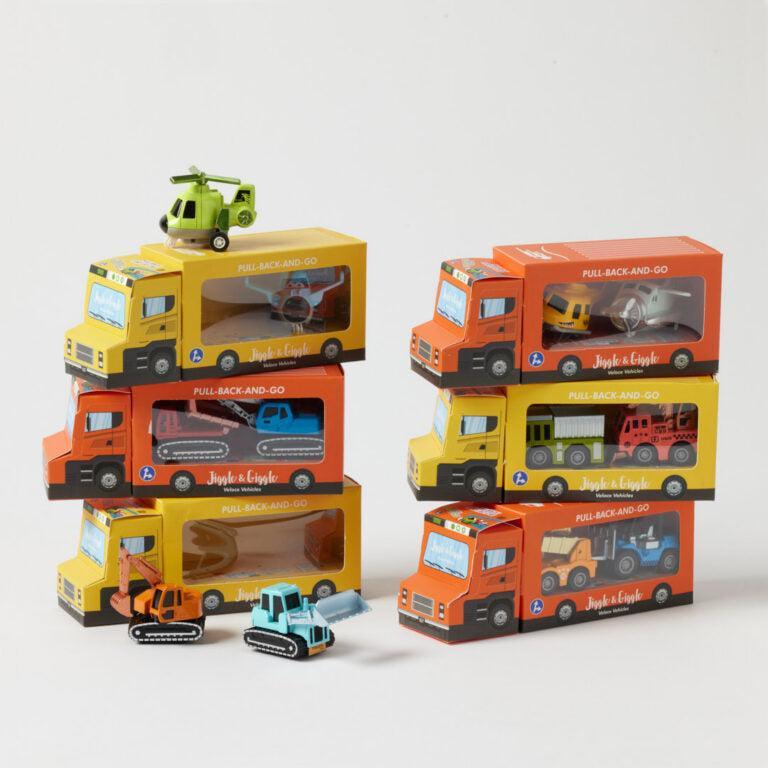 Veloce Vehicles Pullback Toy Vehicles Set of 2-Toys-Jiggle & Giggle-The Bay Room