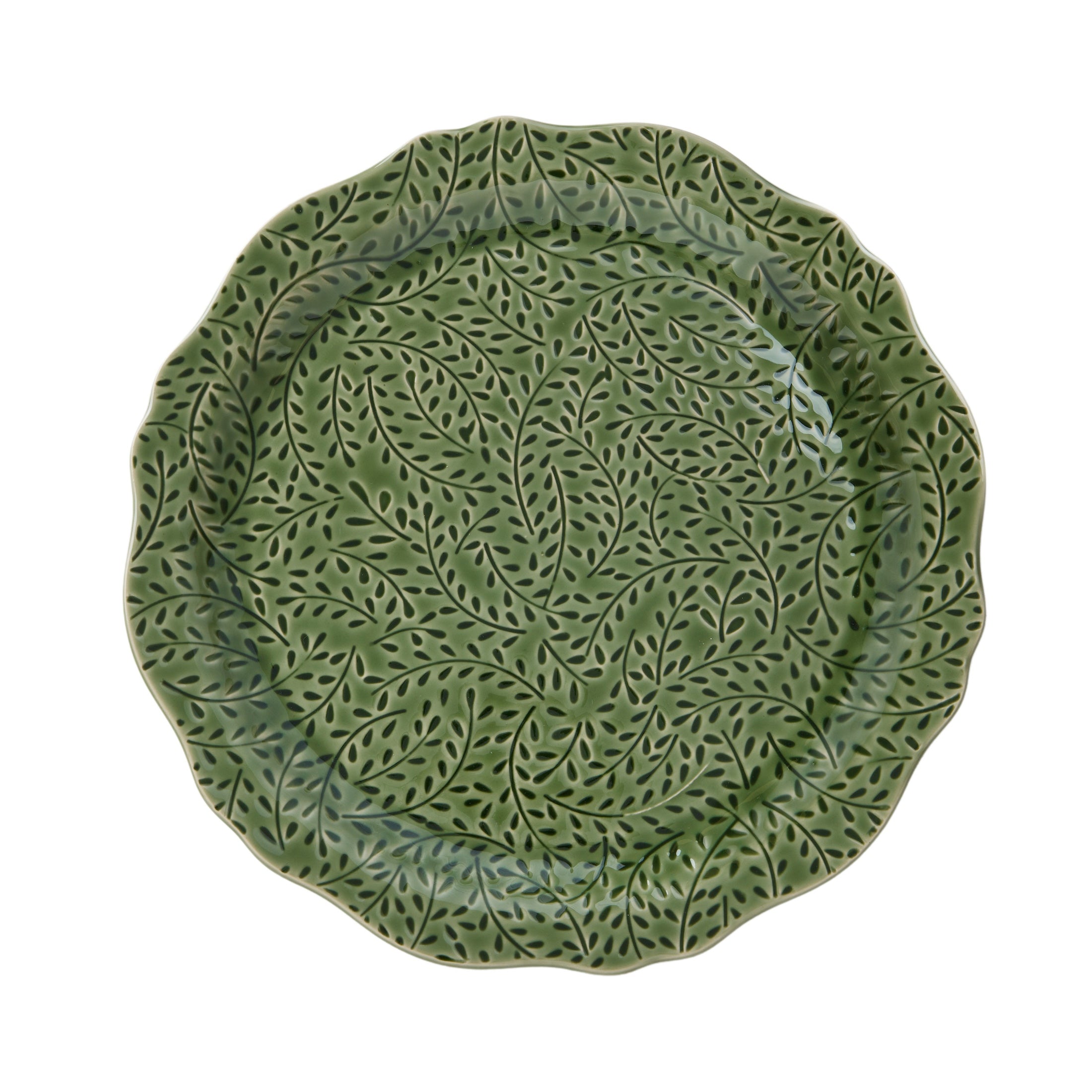 Venus Ceramic Plate 35x35cm Green-Dining & Entertaining-Coast To Coast Home-The Bay Room