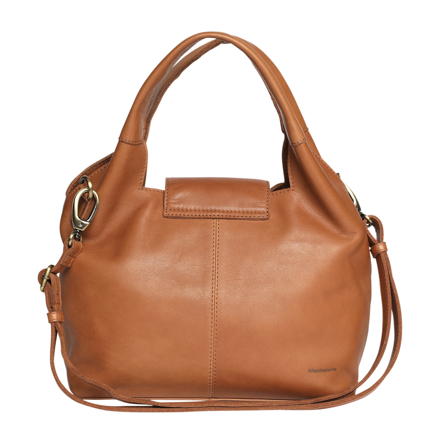 Vintage Leather Handbag Flap Over-Bags & Clutches-Modapelle-The Bay Room