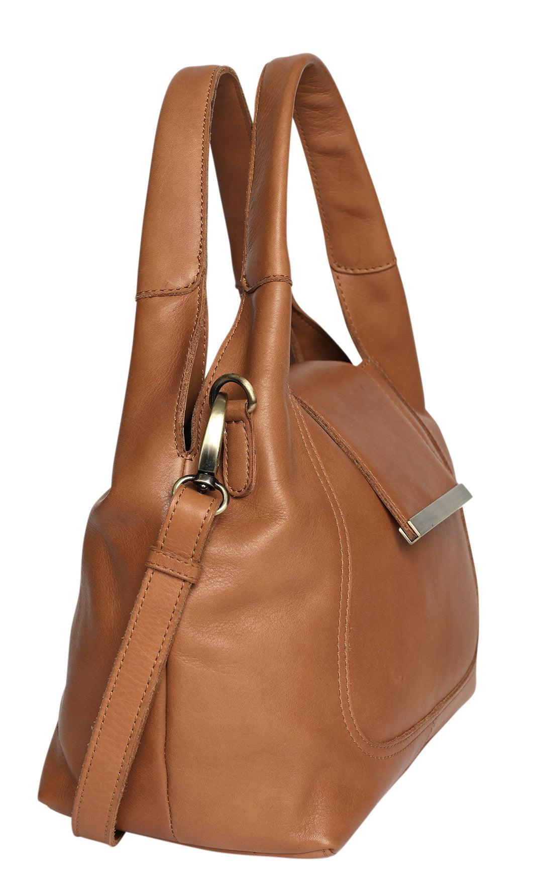 Vintage Leather Handbag Flap Over-Bags & Clutches-Modapelle-The Bay Room