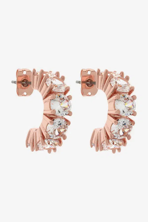 Vittoria Rose Gold CZ Earring-Jewellery-Liberte-The Bay Room