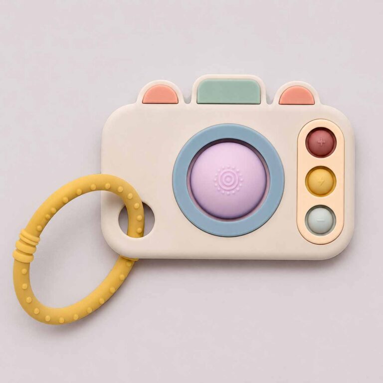 Camera Silicone Pop Teether