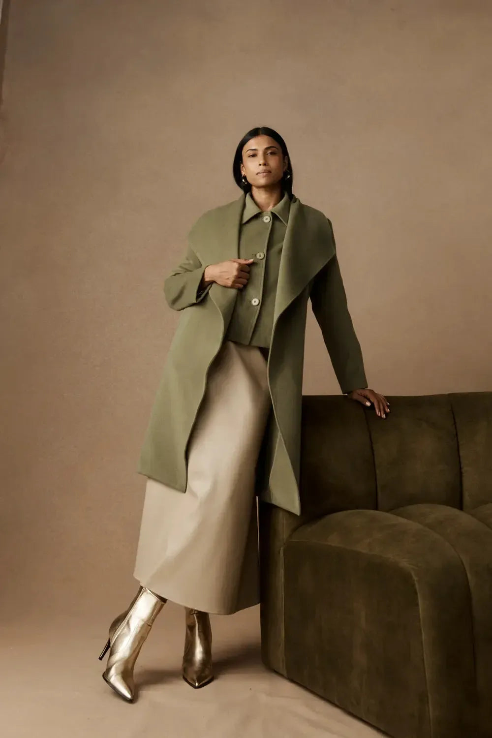 Wanderer Coat - Pampas-Jackets, Coats & Vests-Eb & Ive-The Bay Room