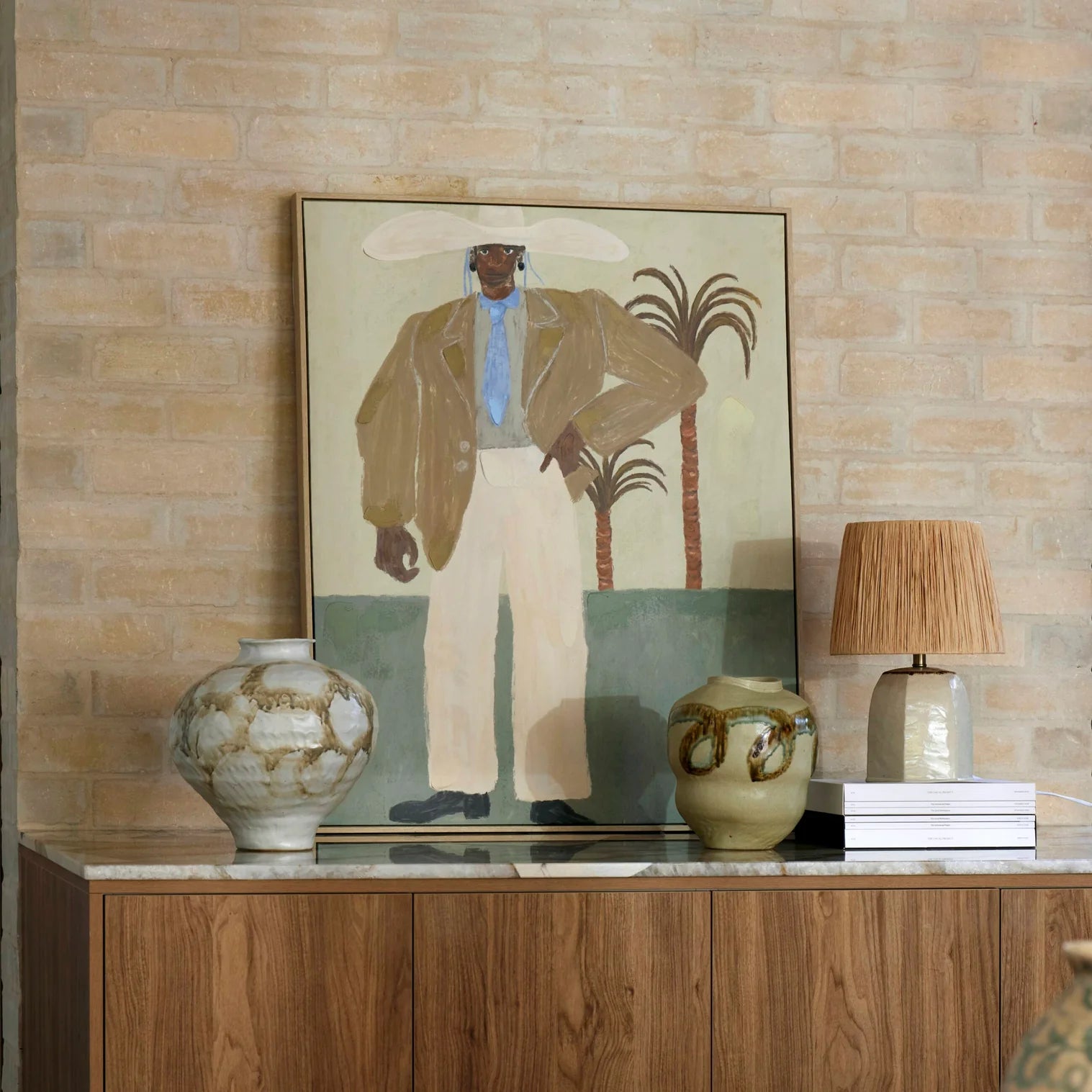 Western Palm Wall Art 80x100x4cm-Wall Decor-Amalfi-The Bay Room