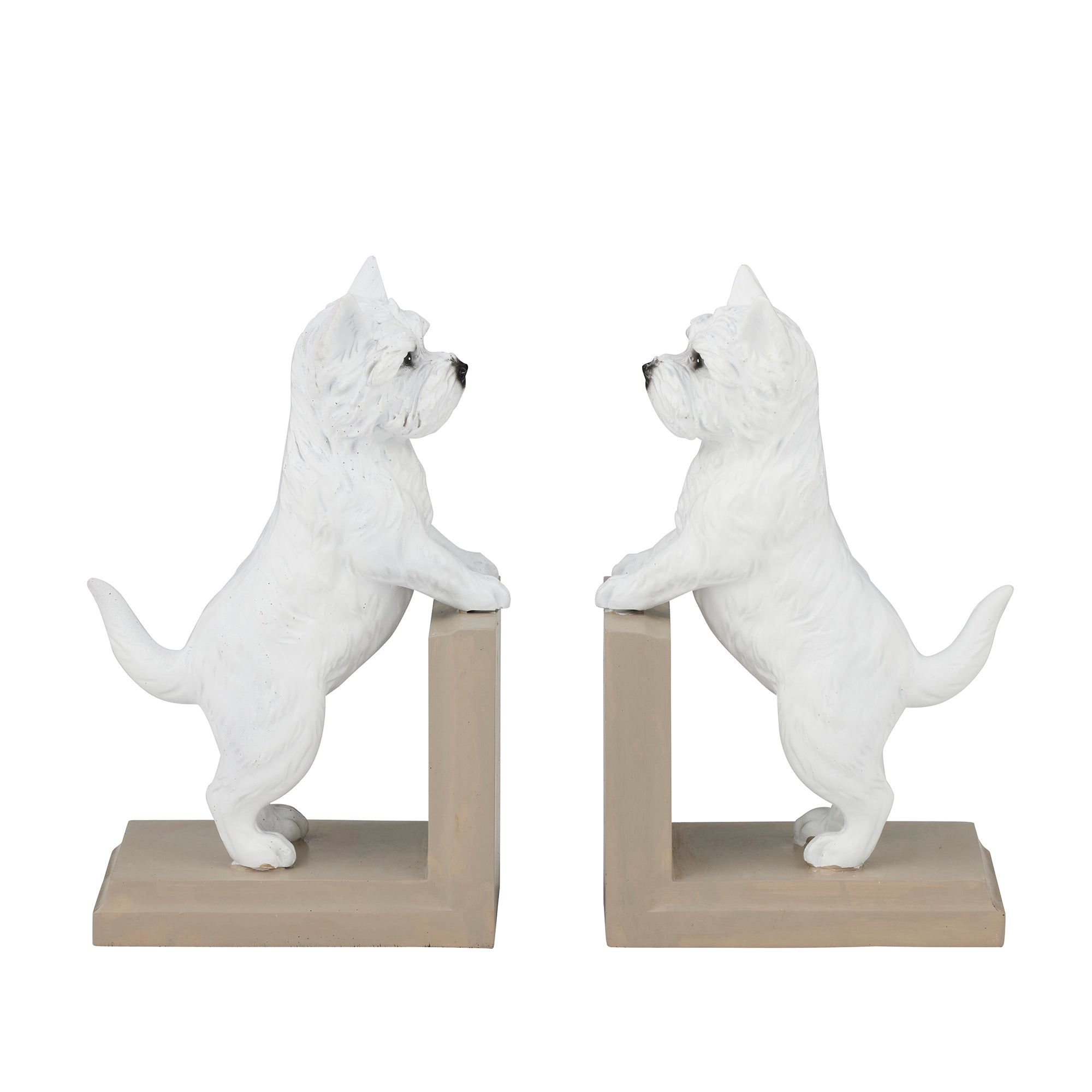 Westie Set/2 Resin Bookends 27x8x22cm-Coast To Coast Home-The Bay Room