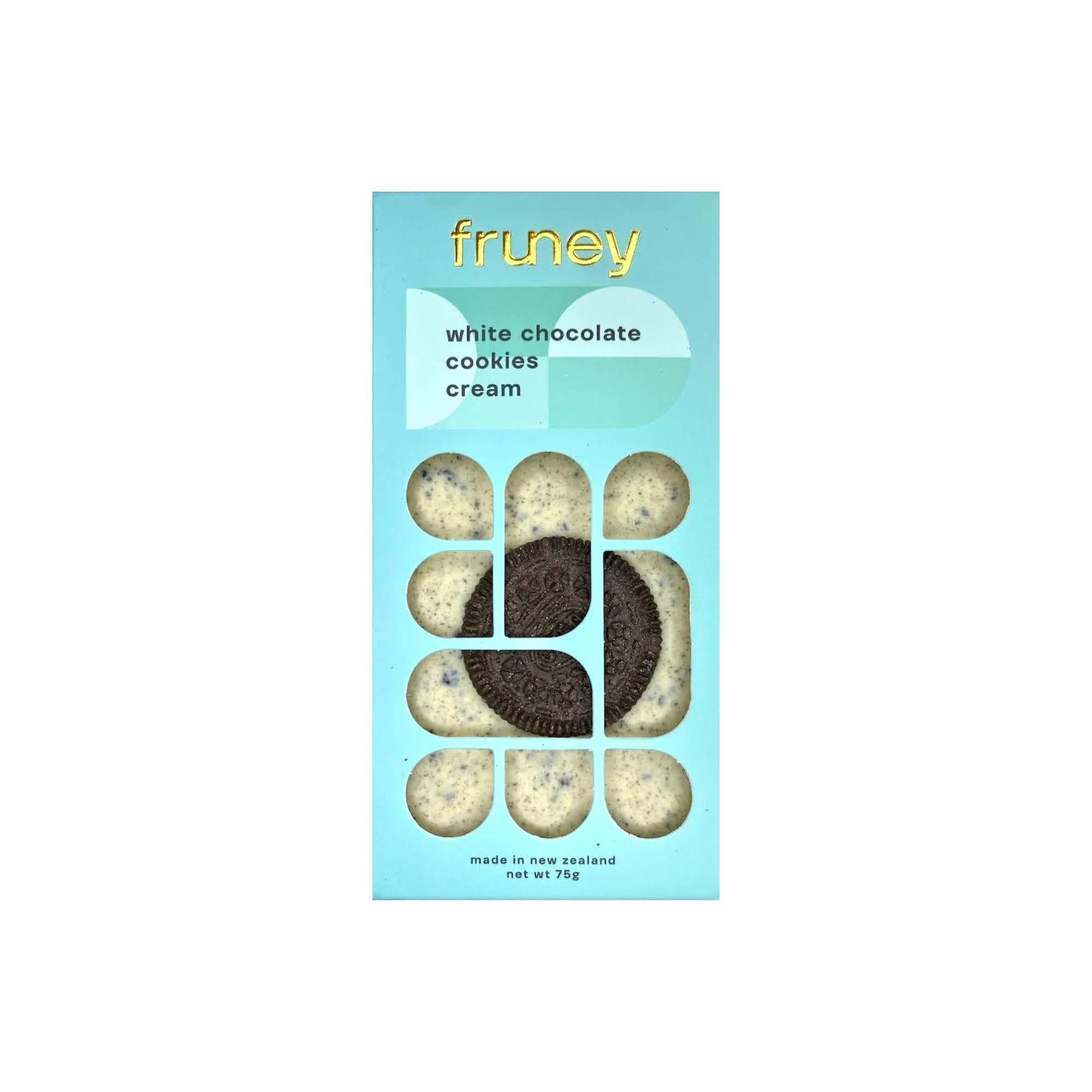White Chocolate Cookies & Cream Bar 75 g-Gourmet Food & Drink-Fruney-The Bay Room