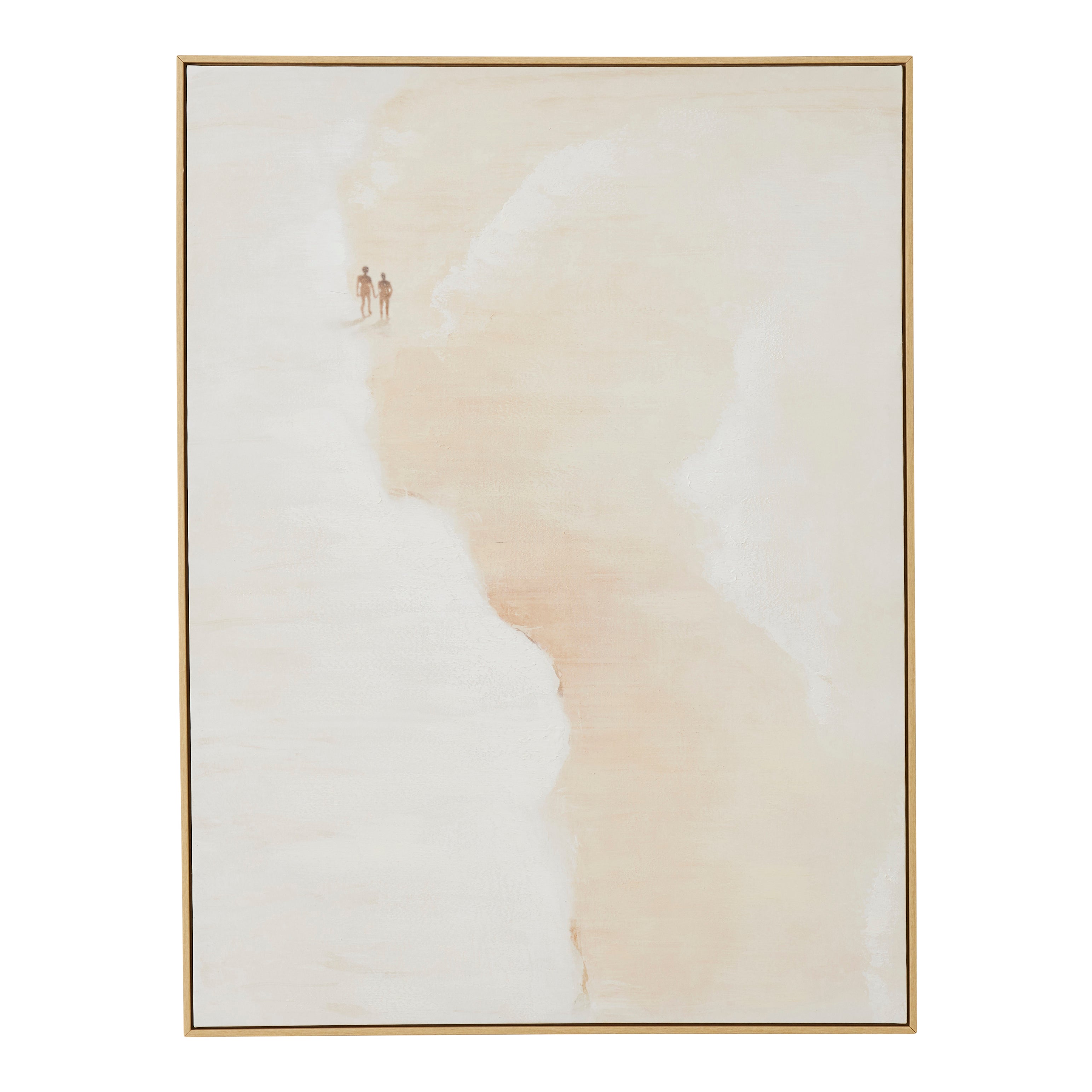 Whitesand Natural Frame Oil Canvas 90x120cm-Wall Decor-Coast To Coast Home-The Bay Room