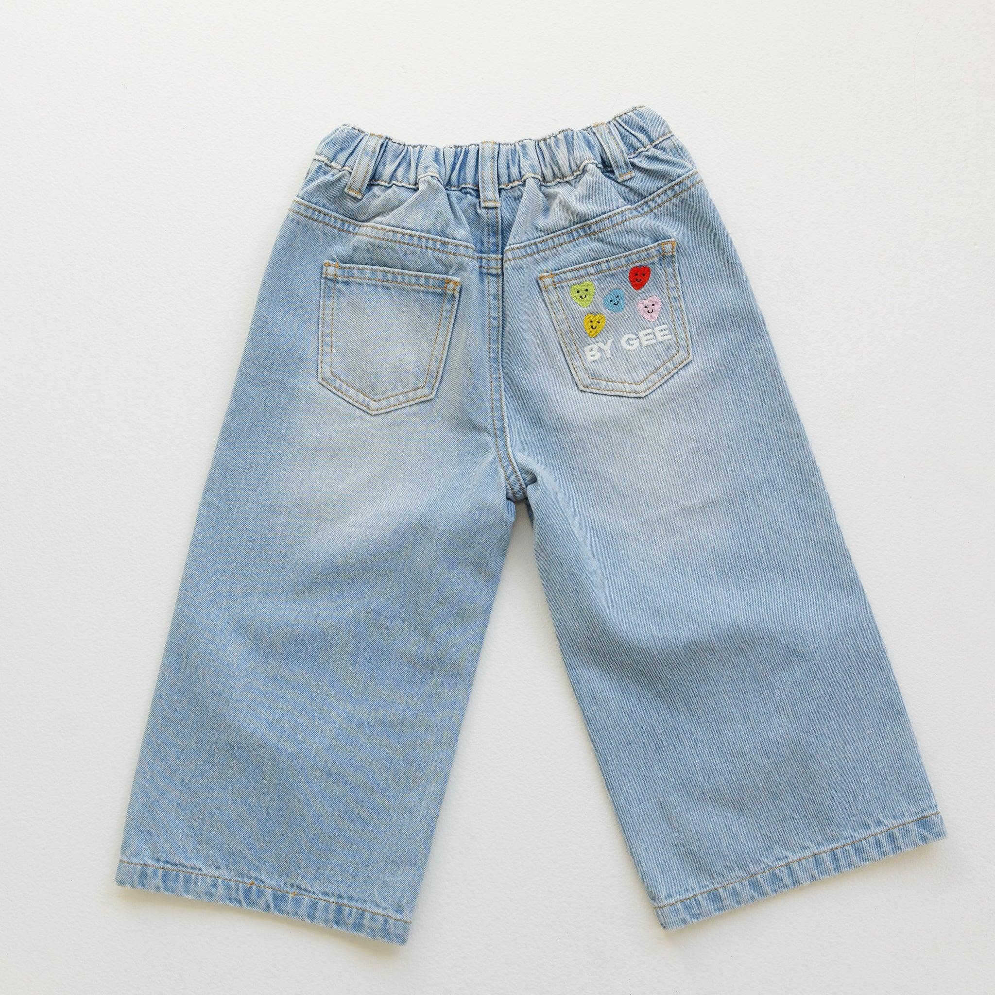 Wide Leg Denim Jeans-Clothing & Accessories-BY GEE-The Bay Room