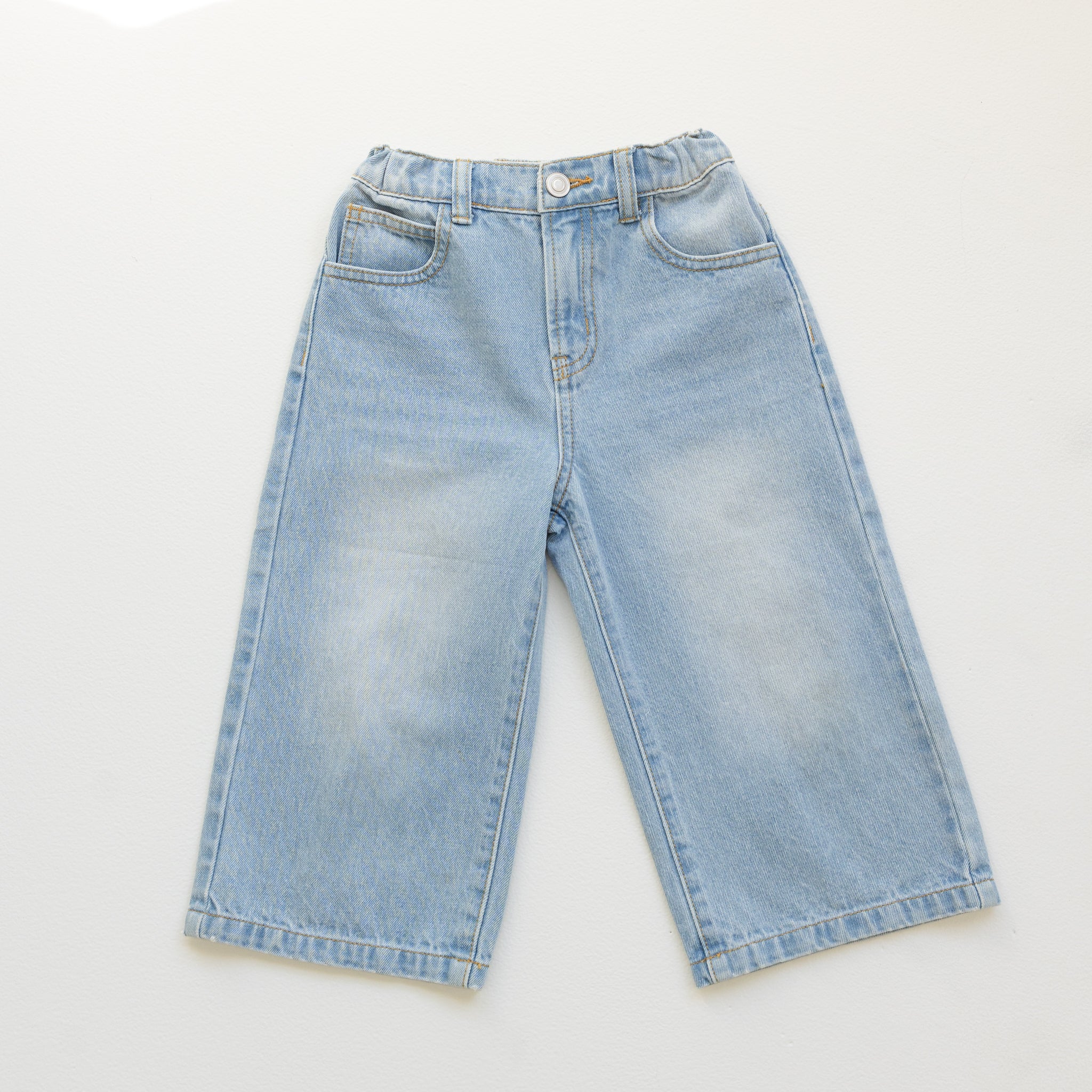 Wide Leg Denim Jeans-Clothing & Accessories-BY GEE-The Bay Room