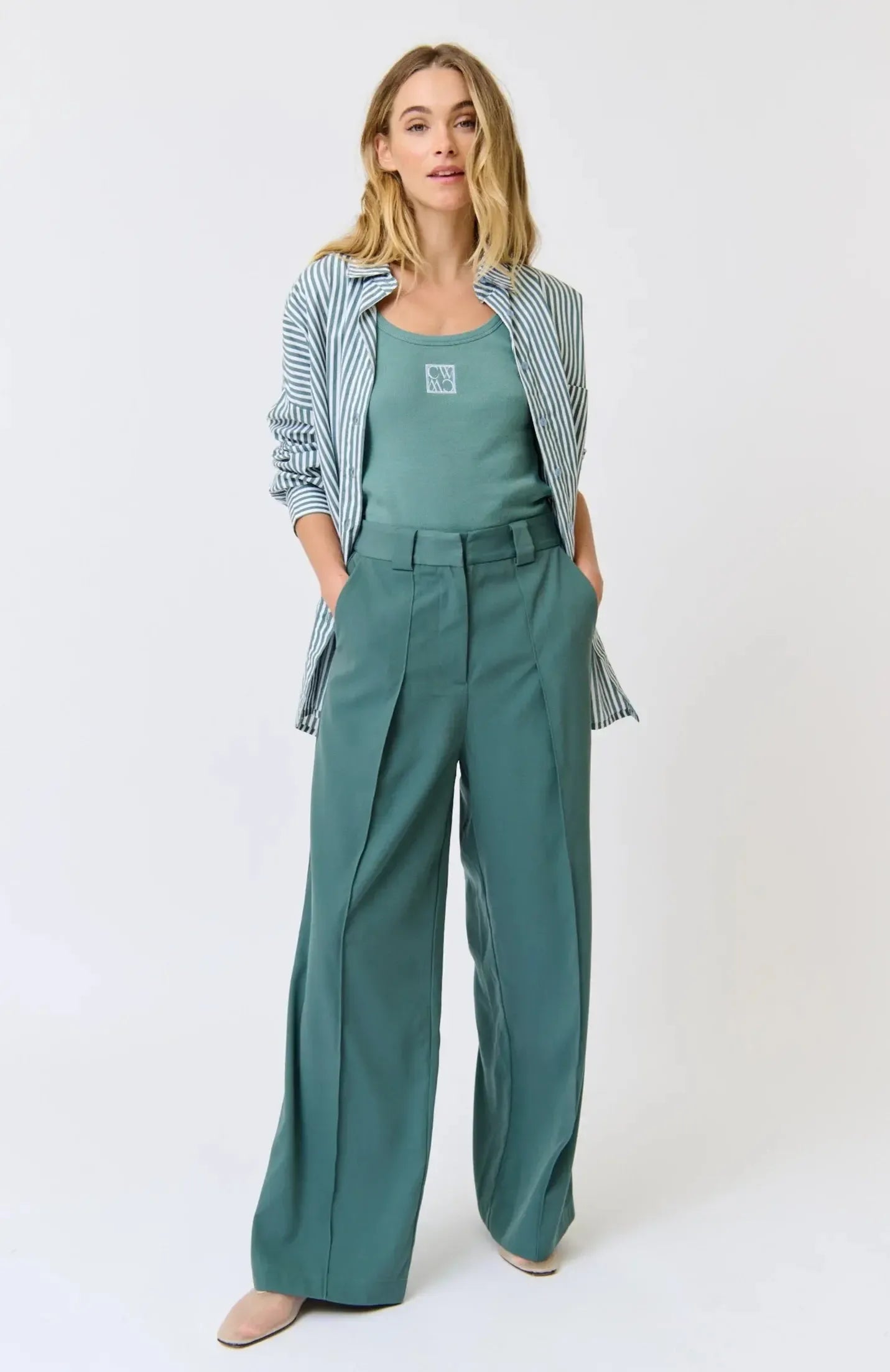 Willa Pant - Alpine Mist-Pants-Cartel & Willow-The Bay Room