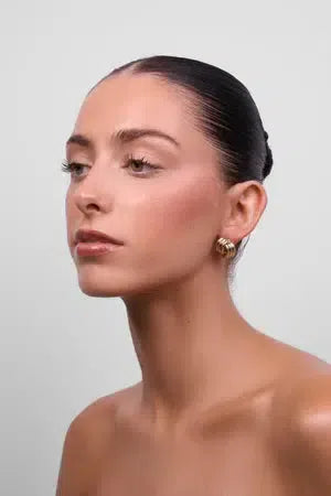 Willa Soft Gold Earring-Jewellery-Liberte-The Bay Room