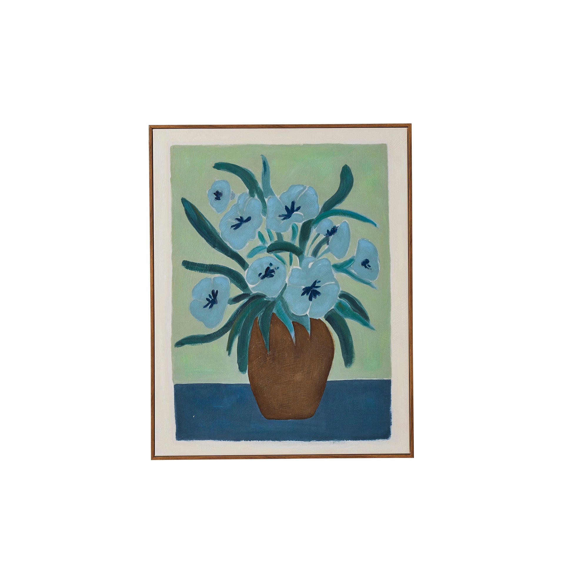 Wilma Teak Frame Oil Painting 55x70cm-Wall Decor-Coast To Coast Home-The Bay Room