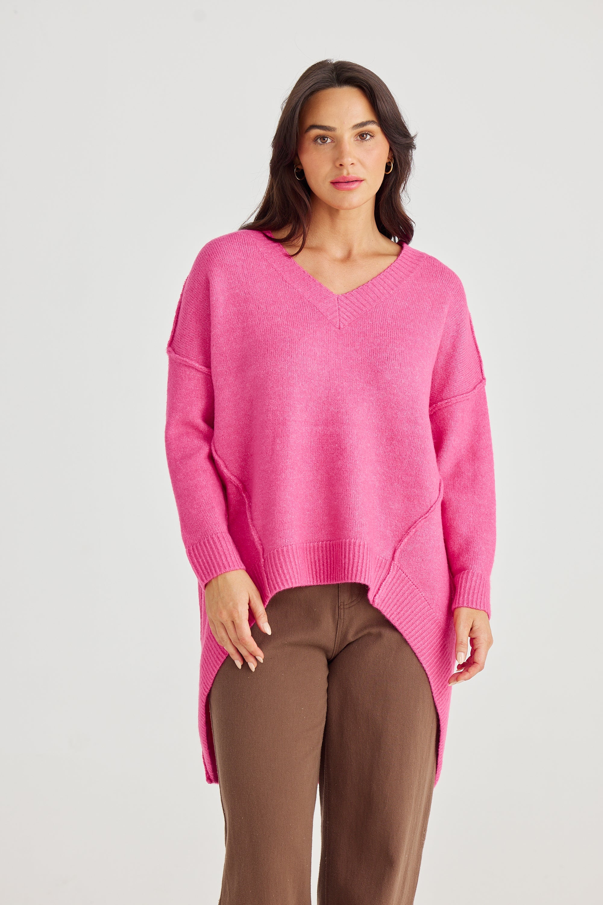 Wiltshire Knit - Pink-Knitwear & Jumpers-Brave & True-The Bay Room
