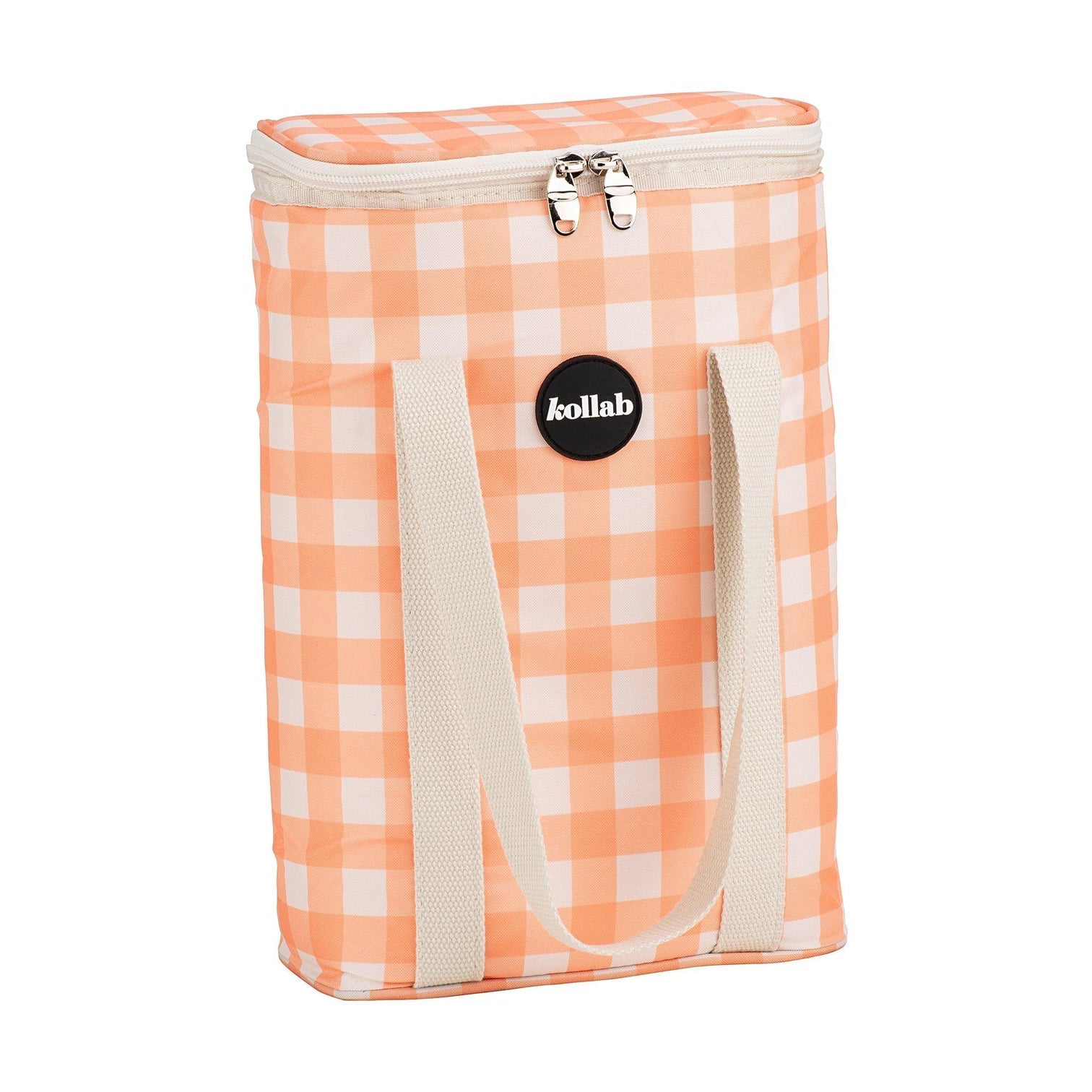 Wine Cooler Apricot Check-Travel & Outdoors-Kollab-The Bay Room