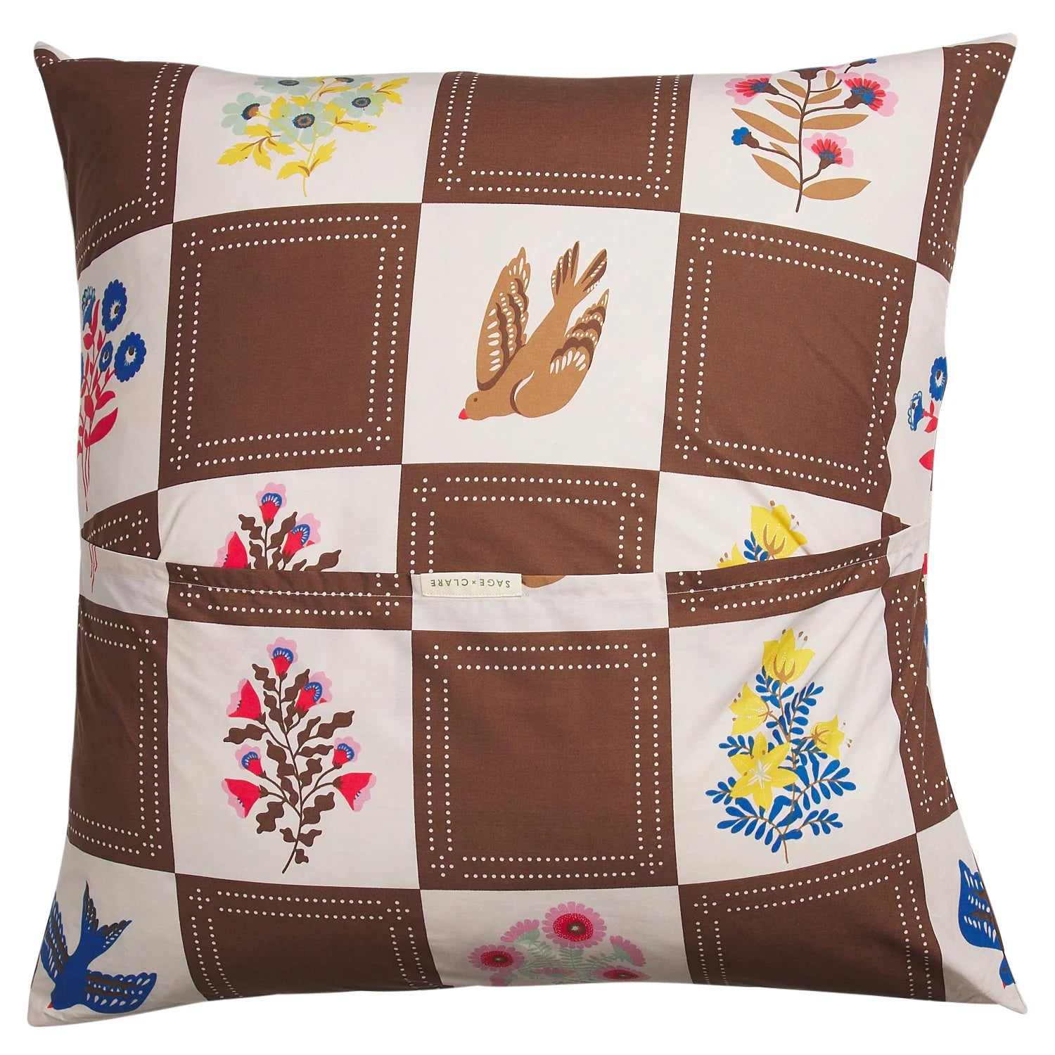 Winona Cotton Euro Pillowcase Set-Soft Furnishings-Sage & Clare-The Bay Room