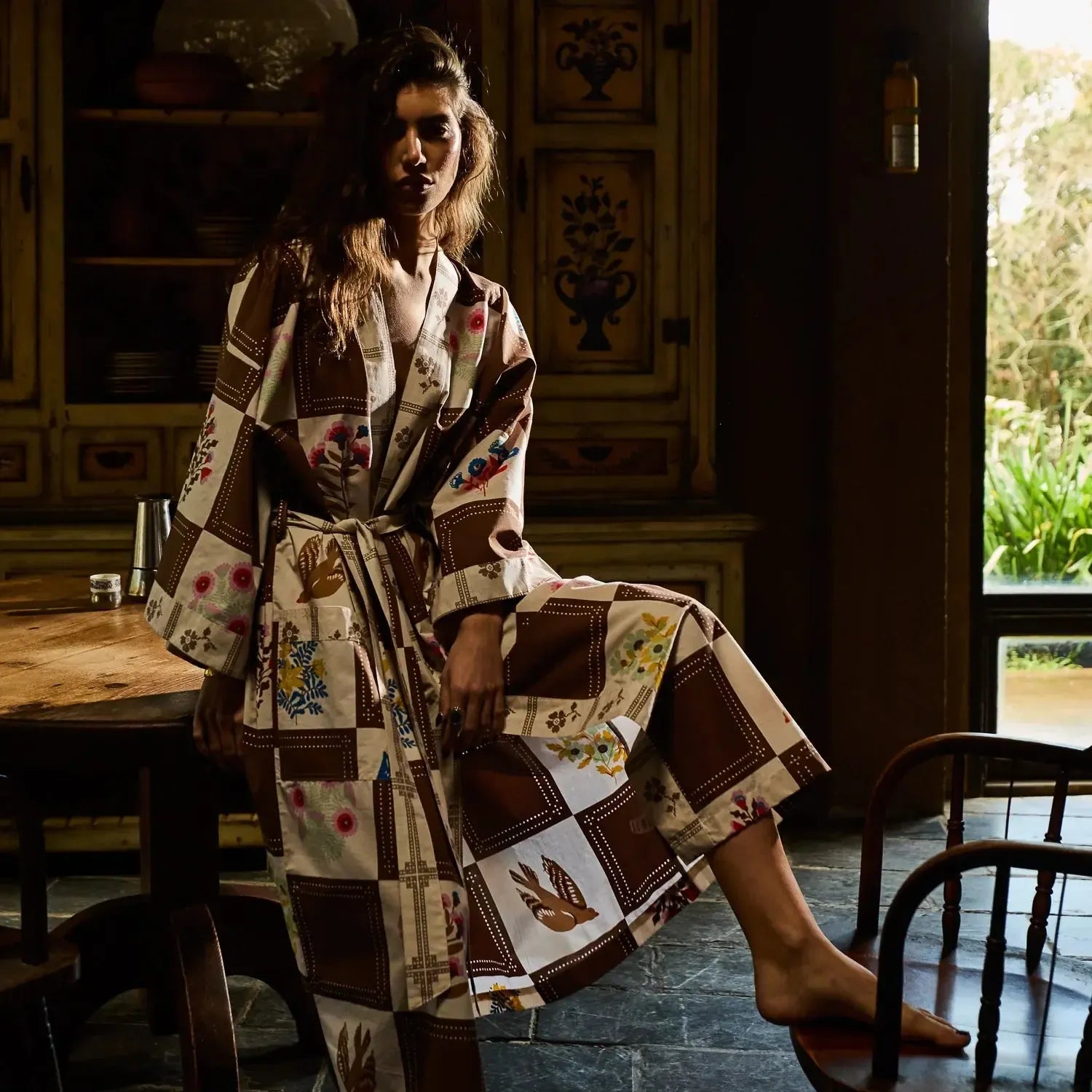 Winona Cotton Robe-Sleepwear & Robes-Sage & Clare-The Bay Room