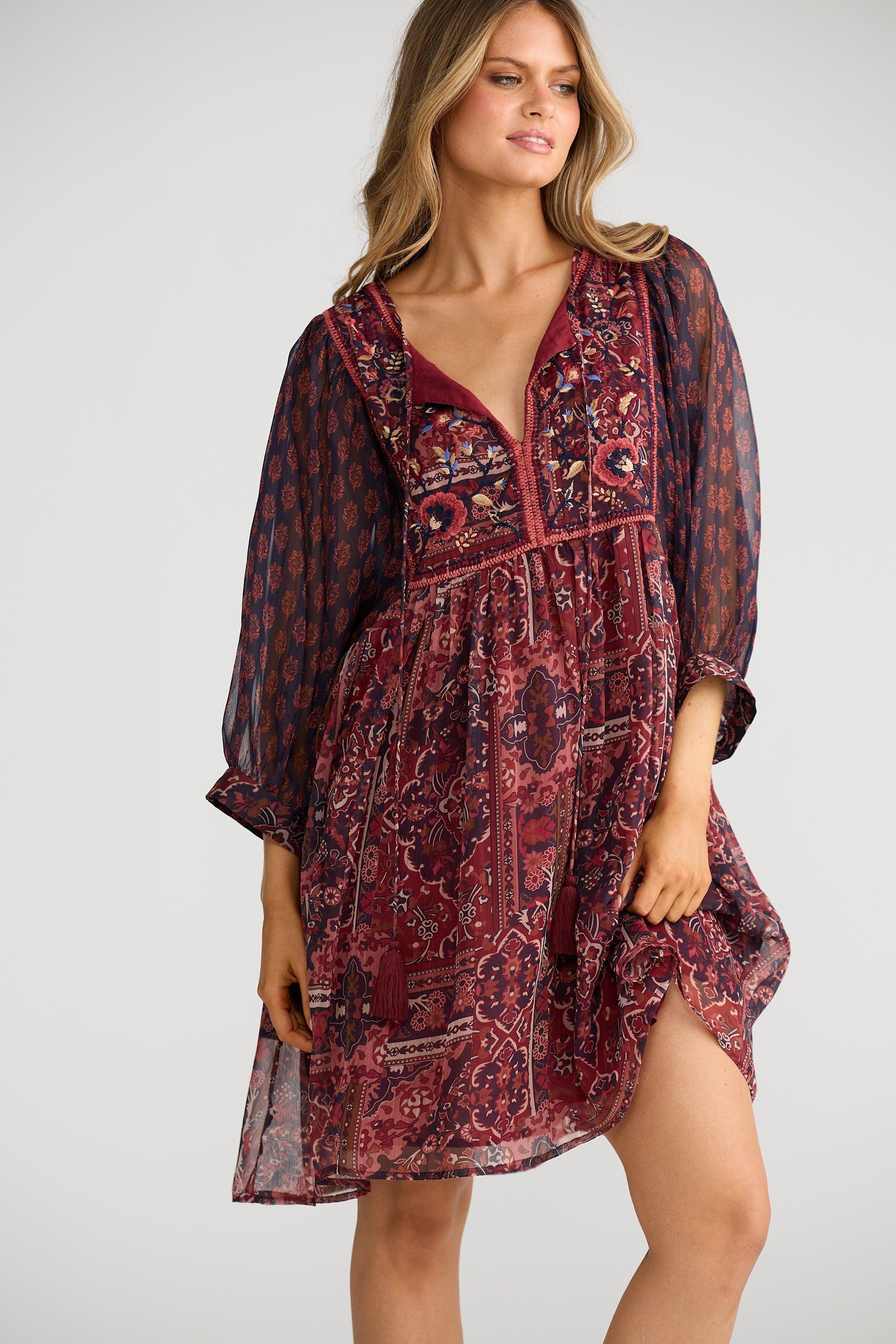 Wisteria Mini Dress - Mystic Weave-Dresses-Talisman-The Bay Room