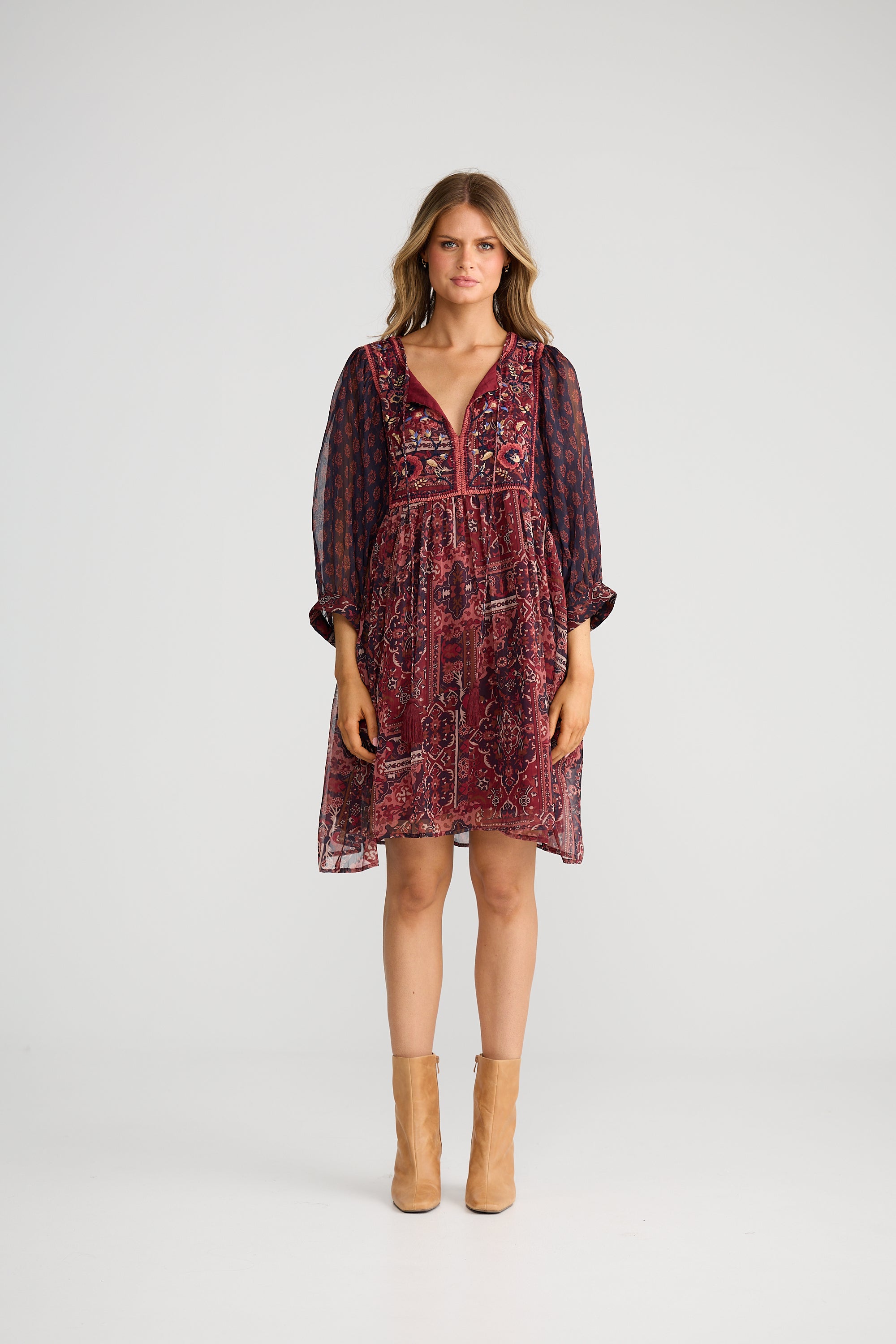 Wisteria Mini Dress - Mystic Weave-Dresses-Talisman-The Bay Room