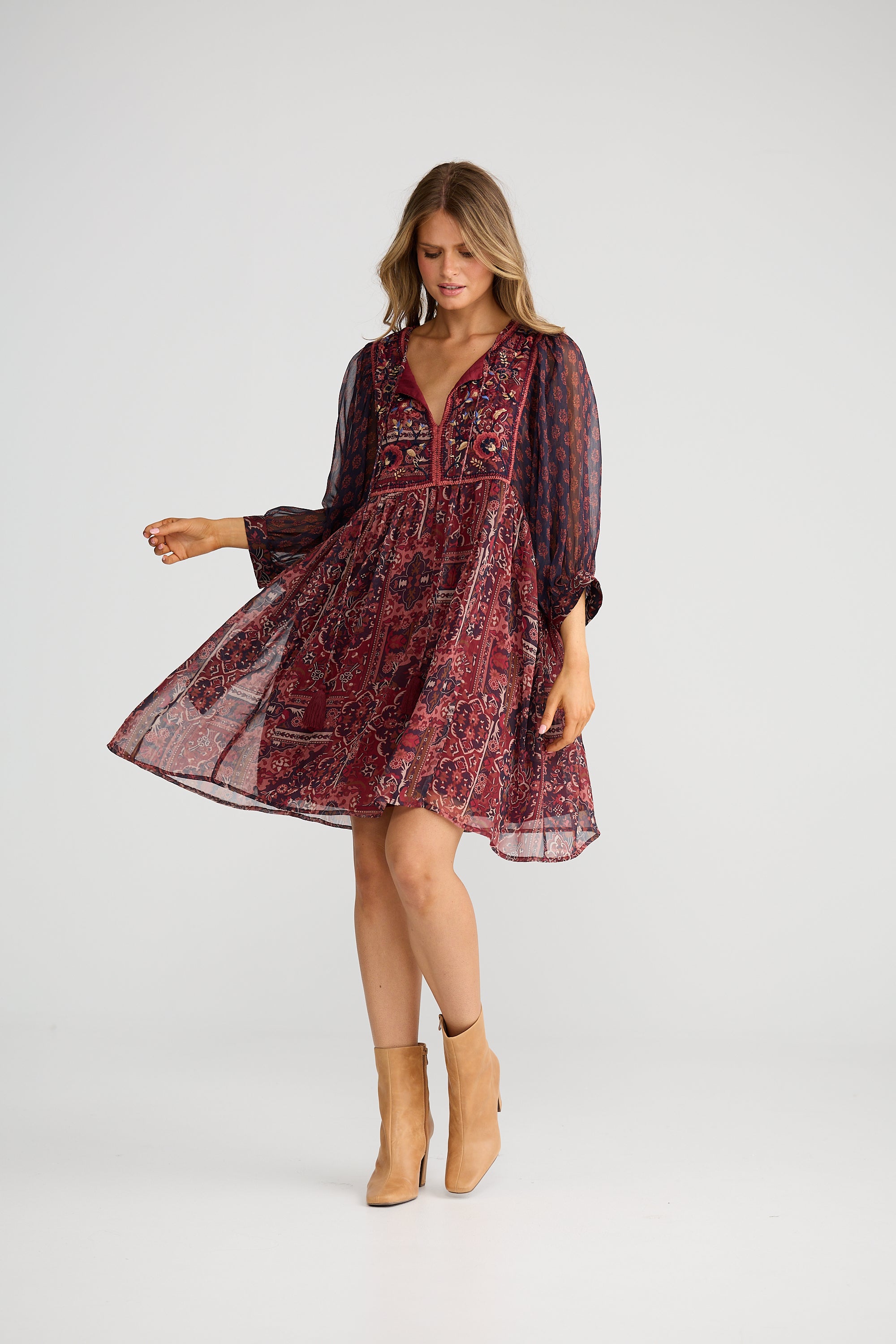 Wisteria Mini Dress - Mystic Weave-Dresses-Talisman-The Bay Room