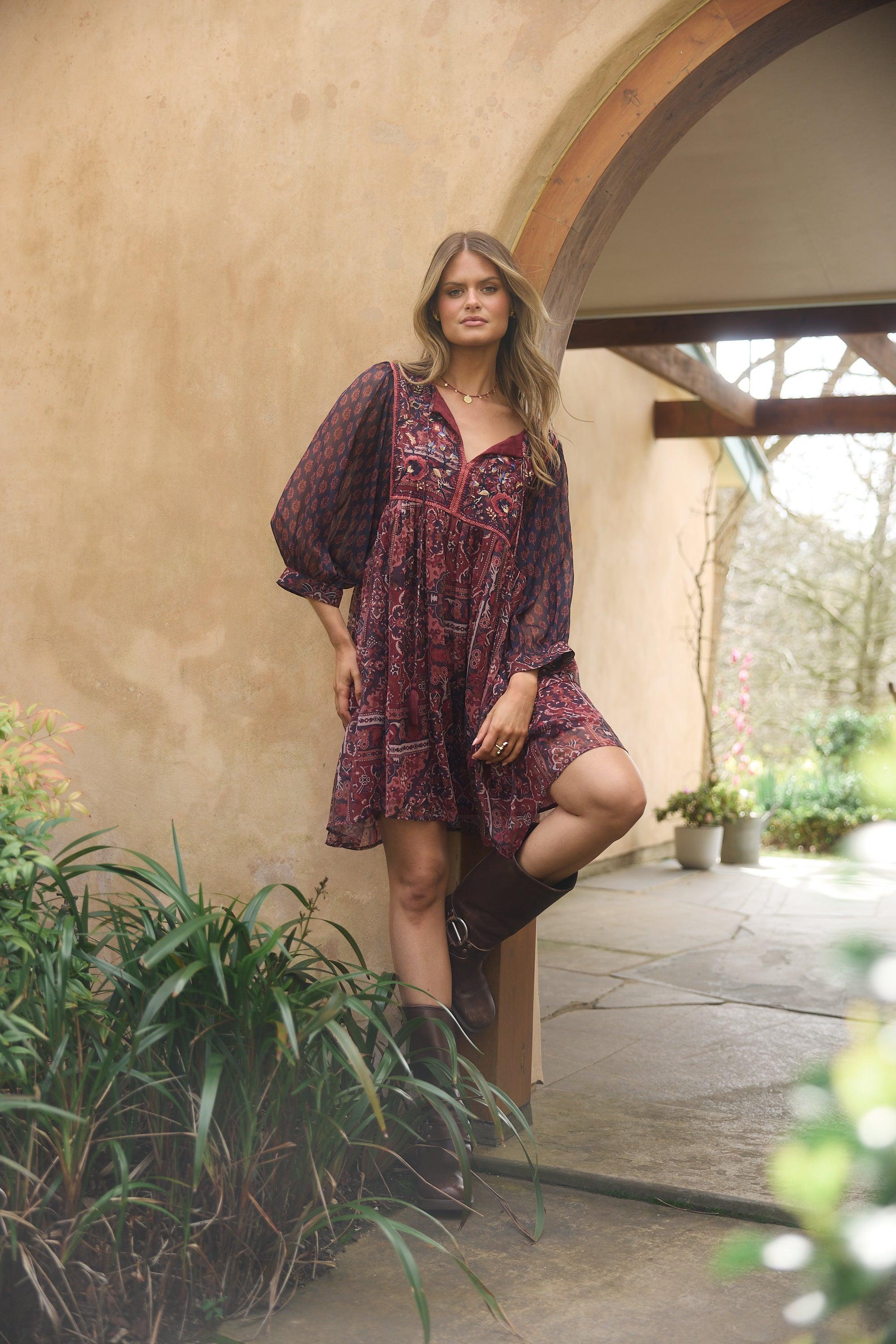 Wisteria Mini Dress - Mystic Weave-Dresses-Talisman-The Bay Room