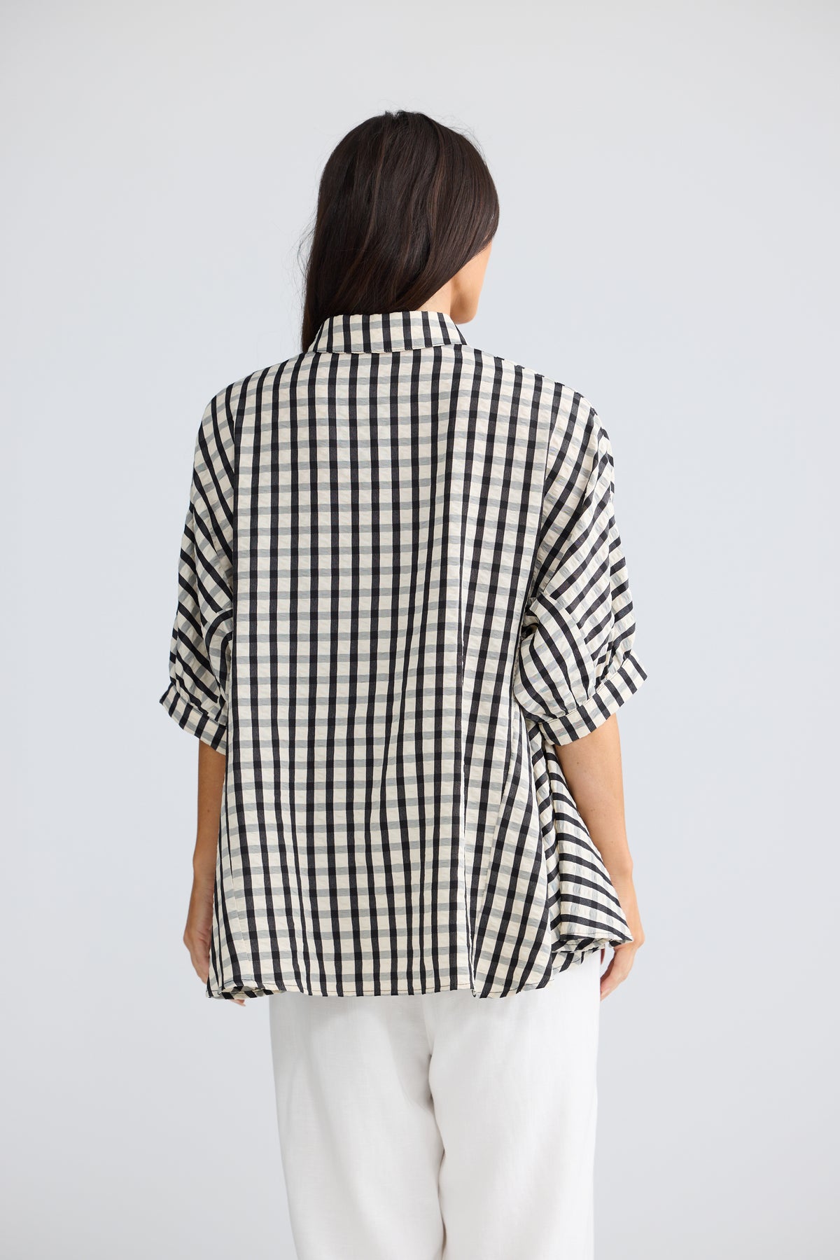 Wonderland Top - Black Gingham-Tops-Brave & True-The Bay Room