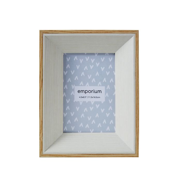 Wood 4x6" Photo Frame - White-Decor Items-Emporium-The Bay Room