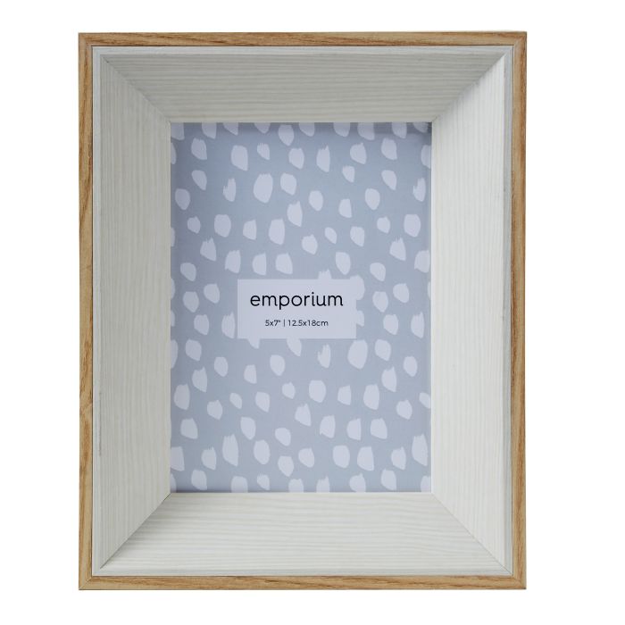 Wood 5x7" Photo Frame - White-Decor Items-Emporium-The Bay Room