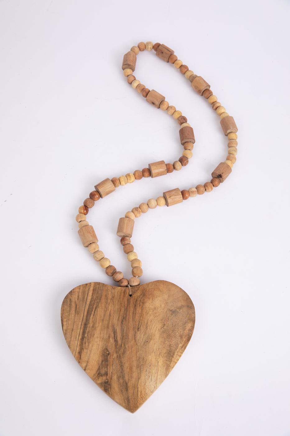 Wooden Heart Pendant Necklace, Valentines Day 5th Anniversary Gift for Her  Hand Carved in Bloodwood Exotic Wood by GatewayAlpha | MakerPlace by  Michaels