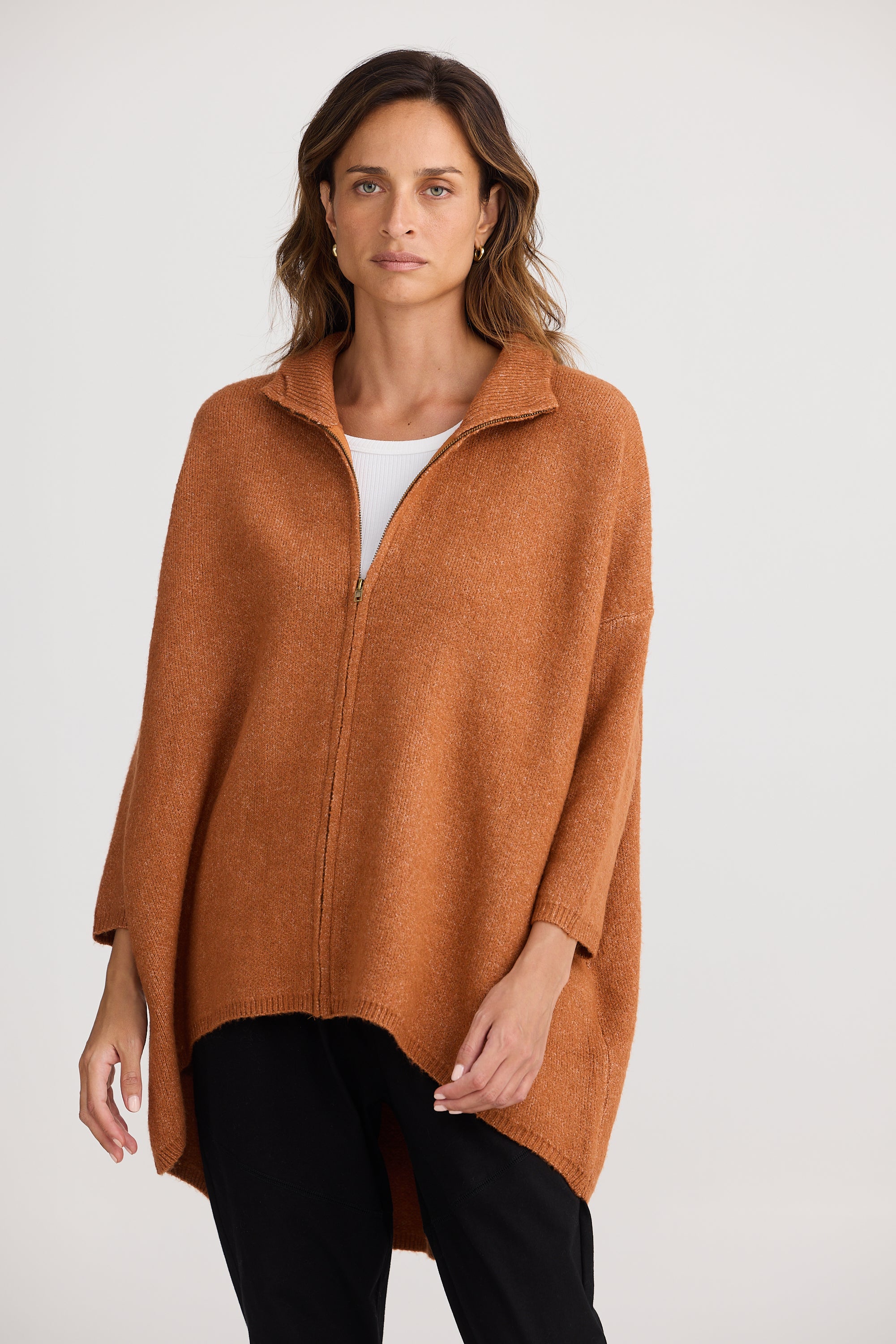 Woodside Poncho - Spice-Kimonos & Ponchos-Home Love-The Bay Room