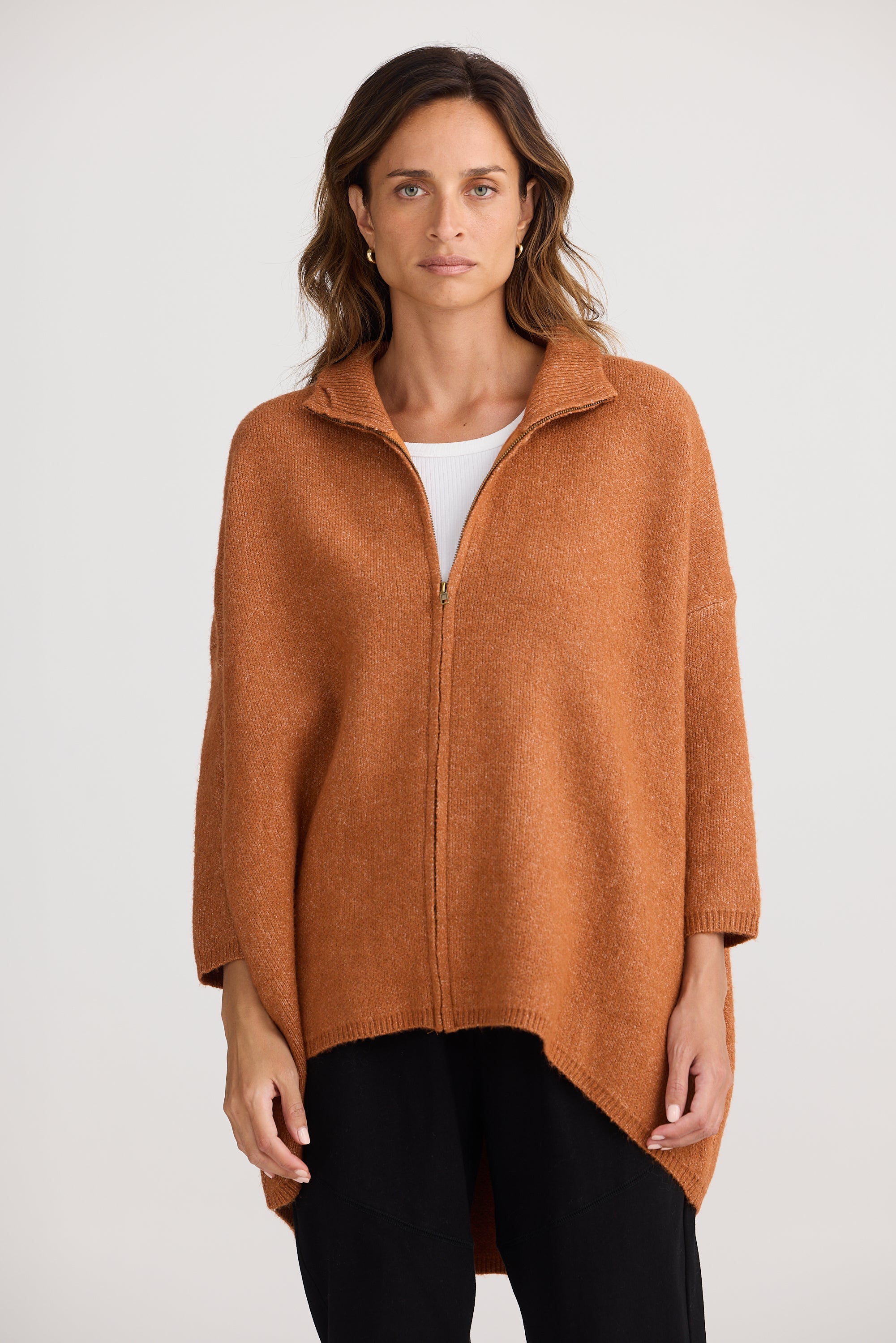 Woodside Poncho - Spice-Kimonos & Ponchos-Home Love-The Bay Room