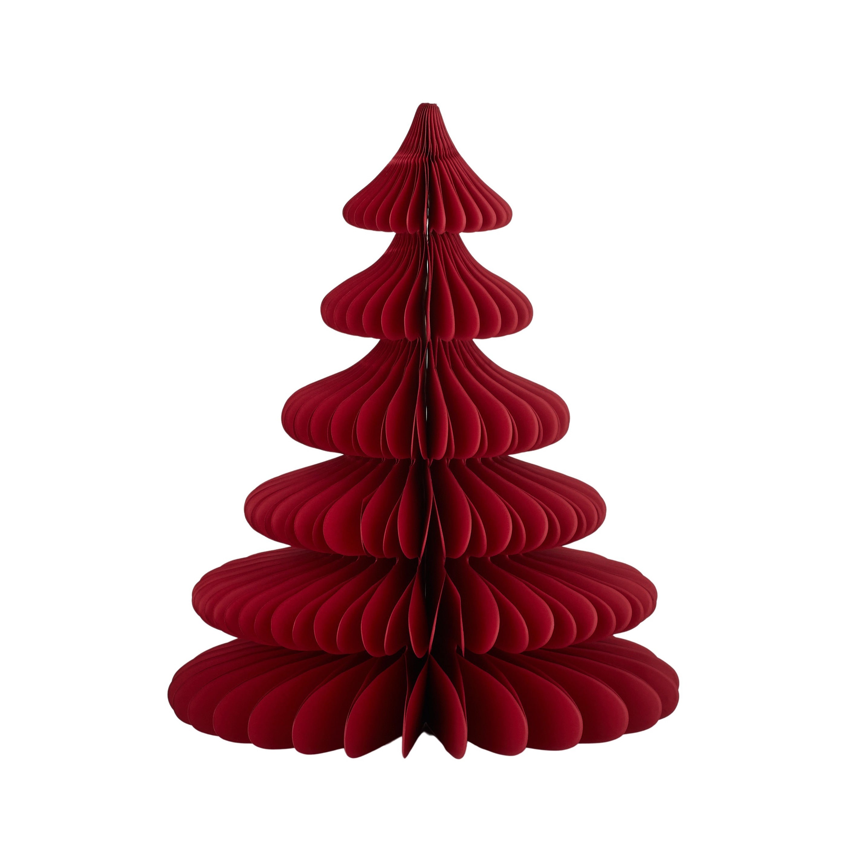Xmas Tree Decoration Paper 12x12x30cm Red-Christmas-Coast To Coast Home-The Bay Room