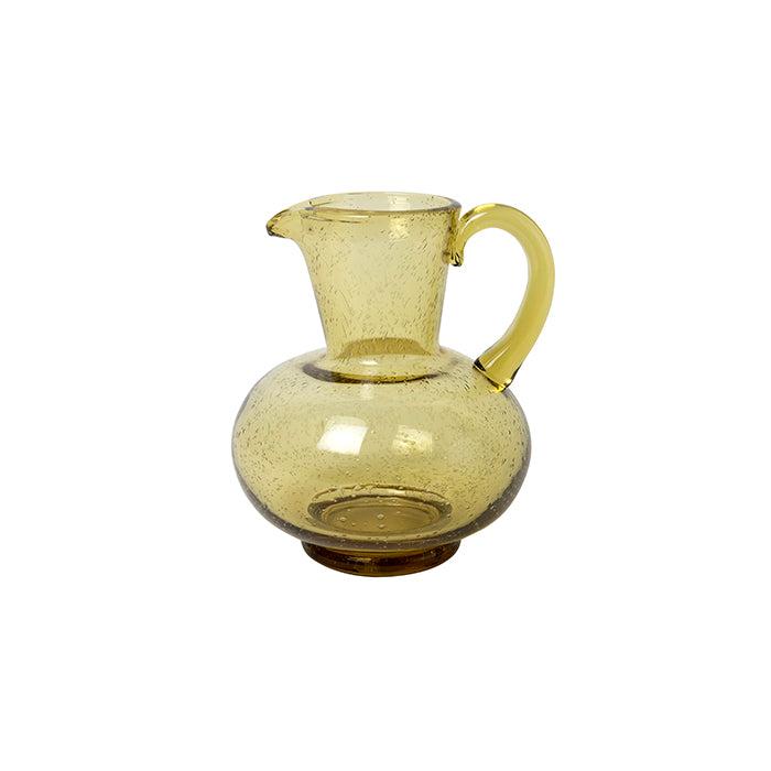 Yardley Glass Amber Pitcher Vase-Decor Items-Pure Homewares-The Bay Room