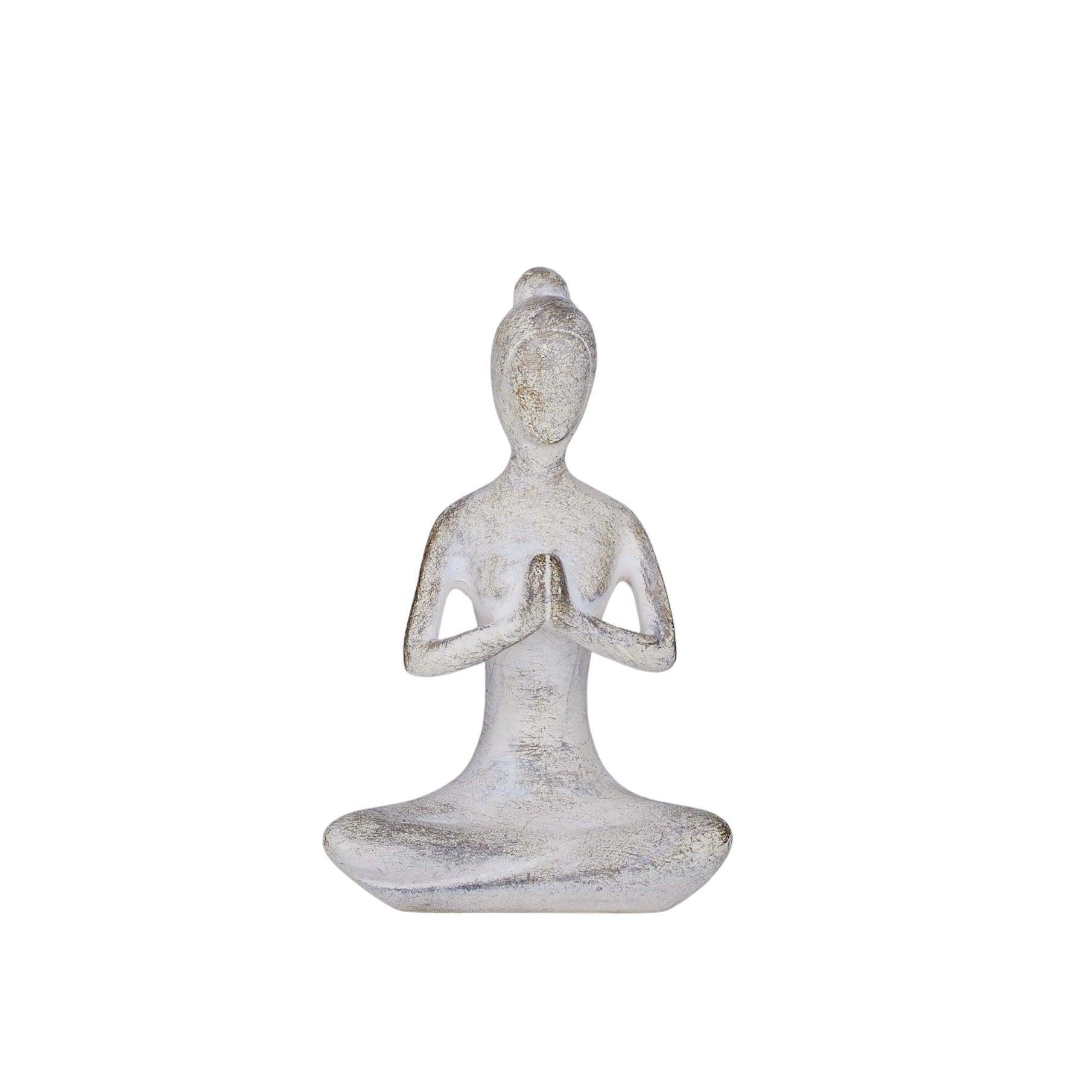 Yogi Lady Resin Sculpture 10x15cm-Decor Items-Coast To Coast Home-The Bay Room