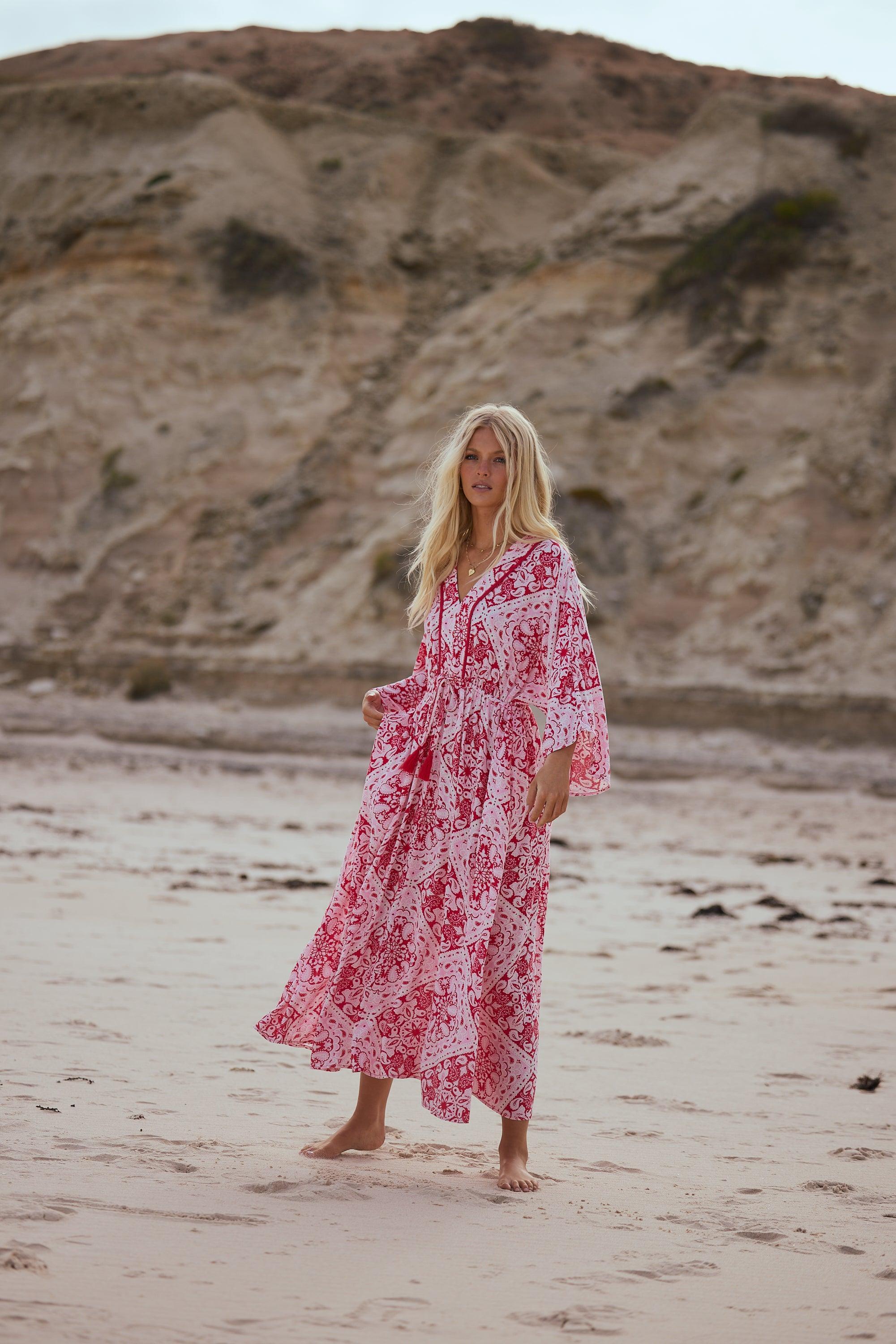 Yuki Midi Dress - Wild Heart Bandana-Dresses-Talisman-The Bay Room