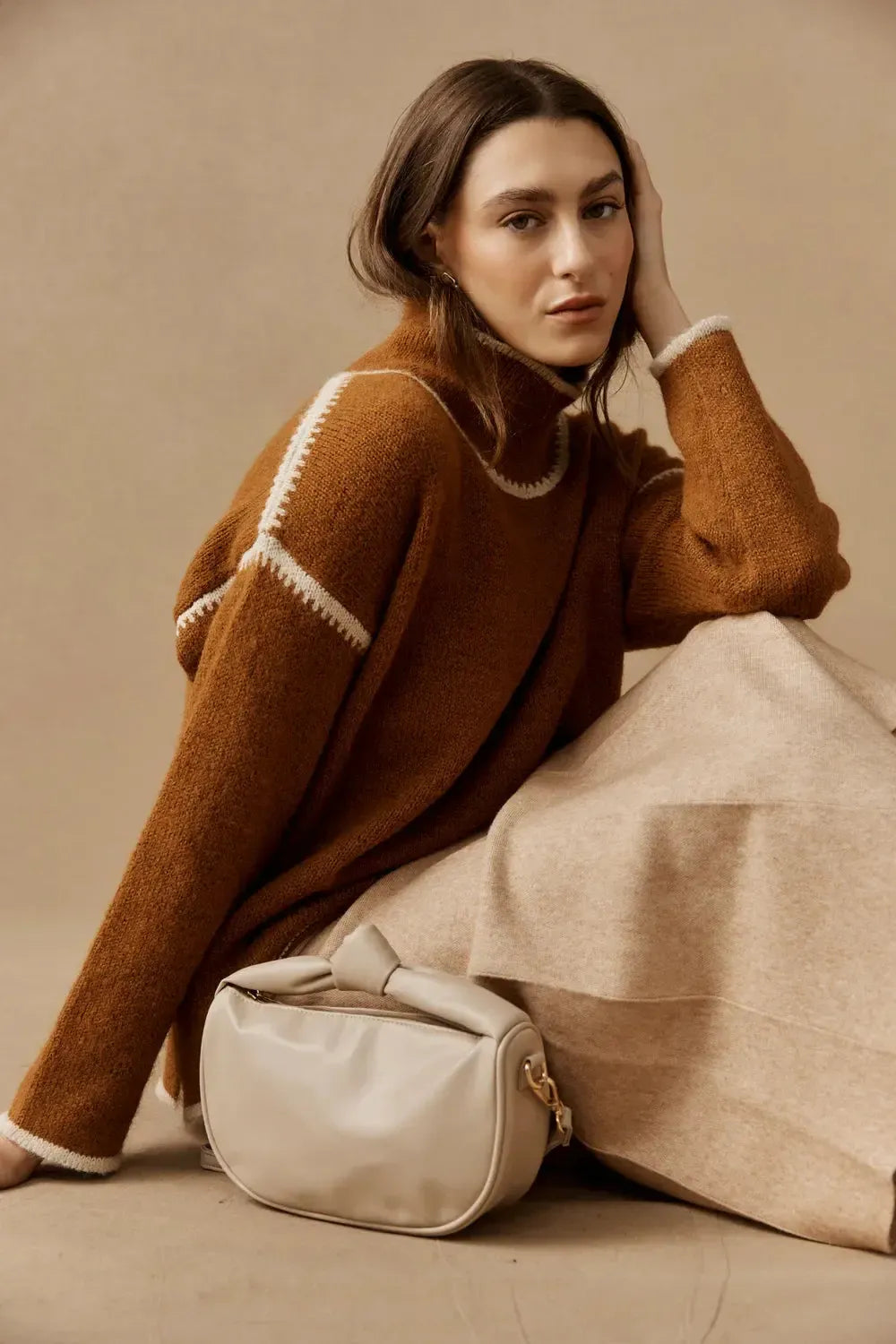 Zala Bag - Bisque-Bags & Clutches-Eb & Ive-The Bay Room