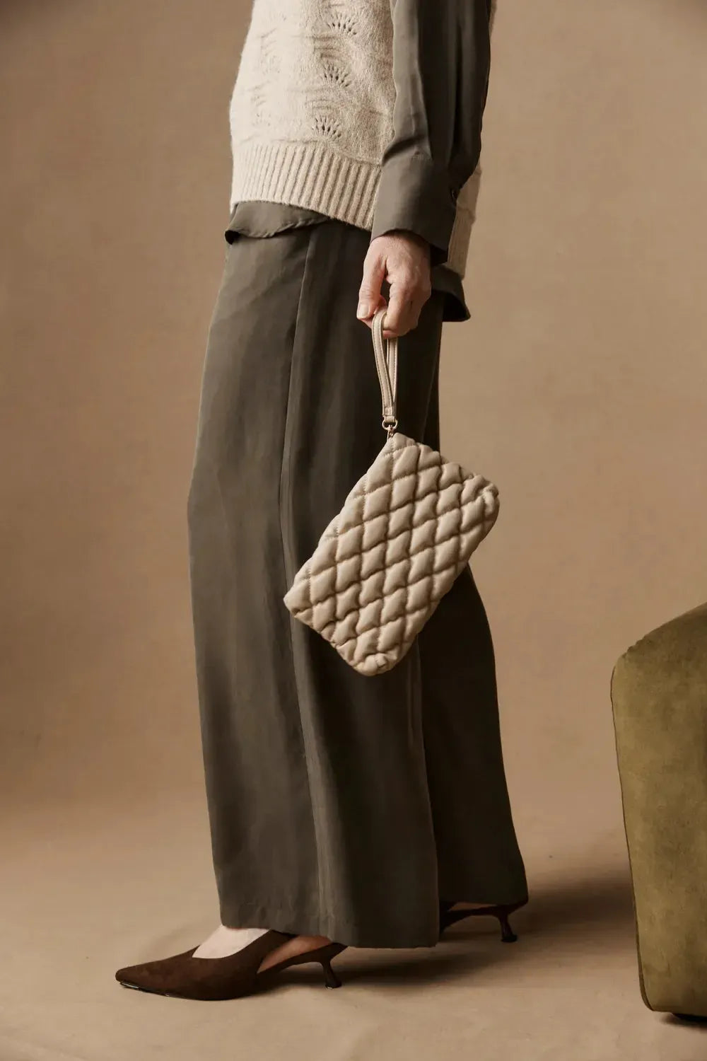 Zala Pouch - Bisque-Bags & Clutches-Eb & Ive-The Bay Room