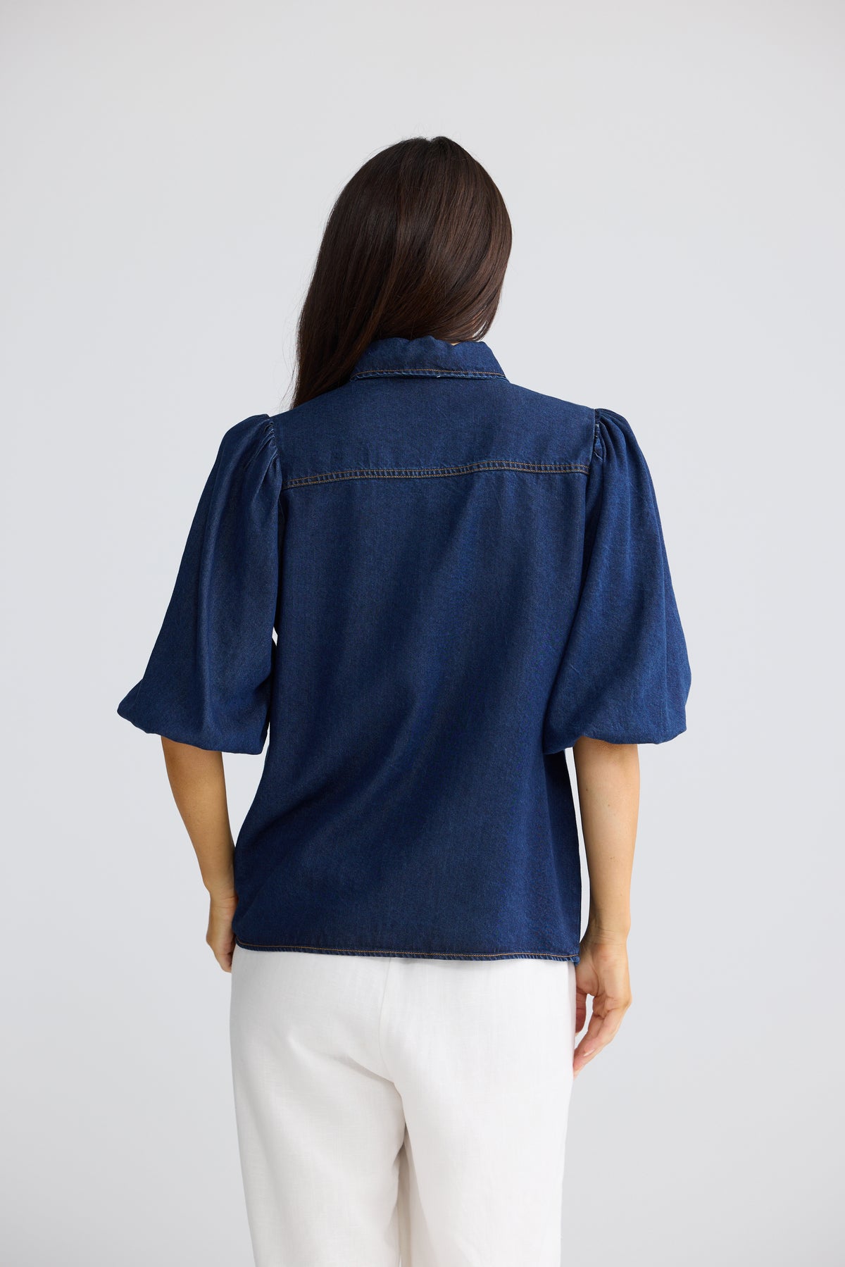 Zelda Blouse - Indigo-Tops-Brave & True-The Bay Room