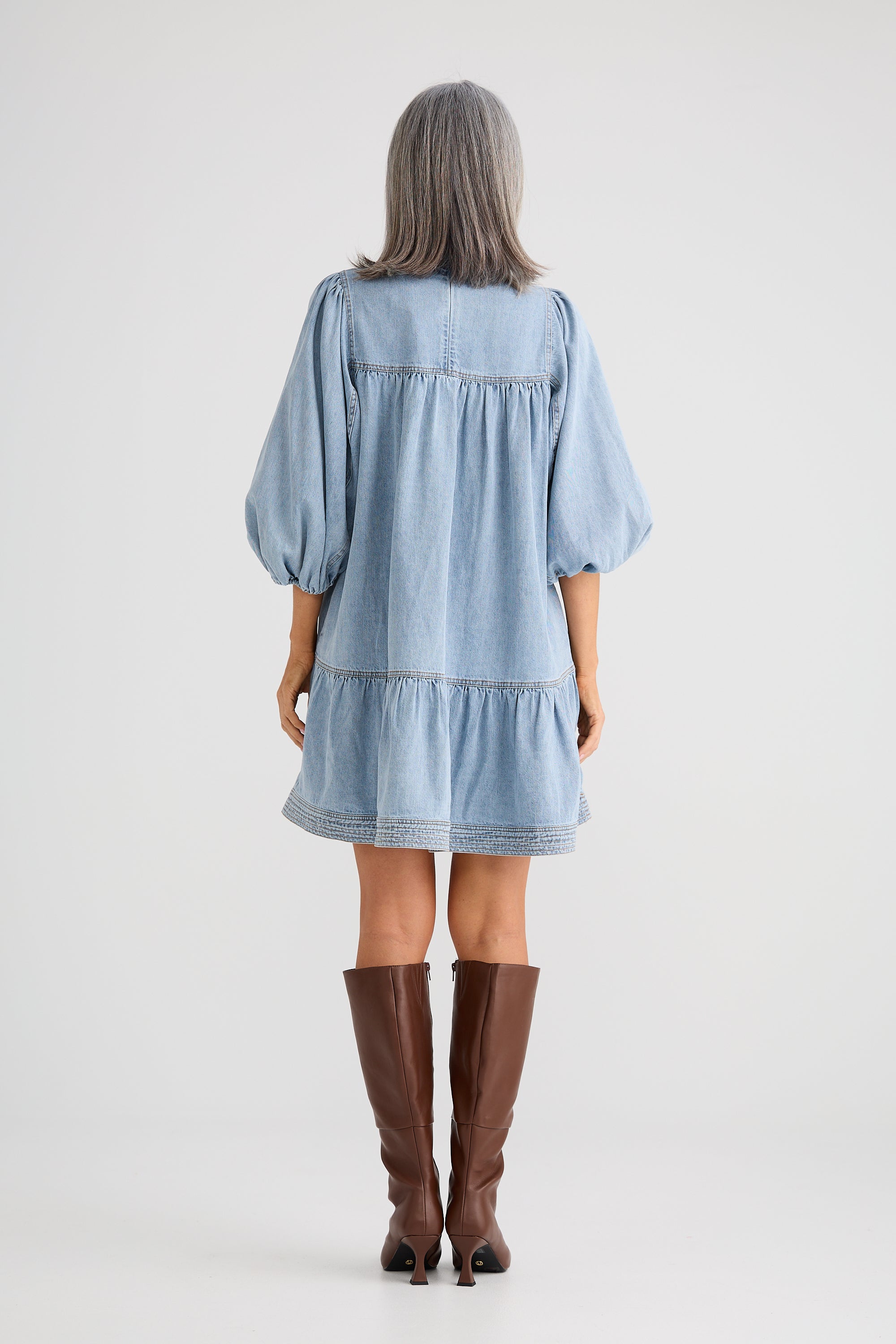 Zelda Dress - Vintage Mid Wash-Dresses-Brave & True-The Bay Room