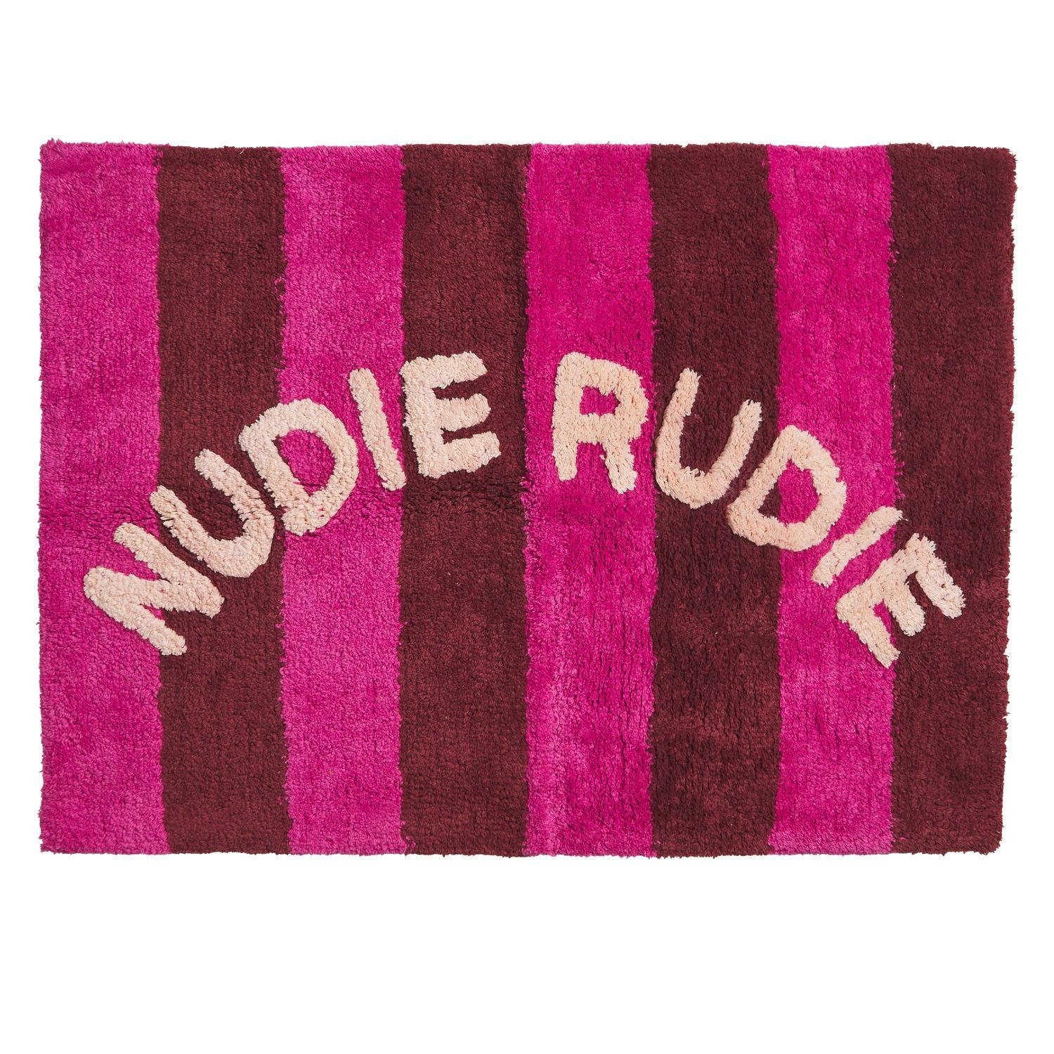 Zelia Nudie Rudie Bath Mat- Bougainvillea-Soft Furnishings-Sage & Clare-The Bay Room