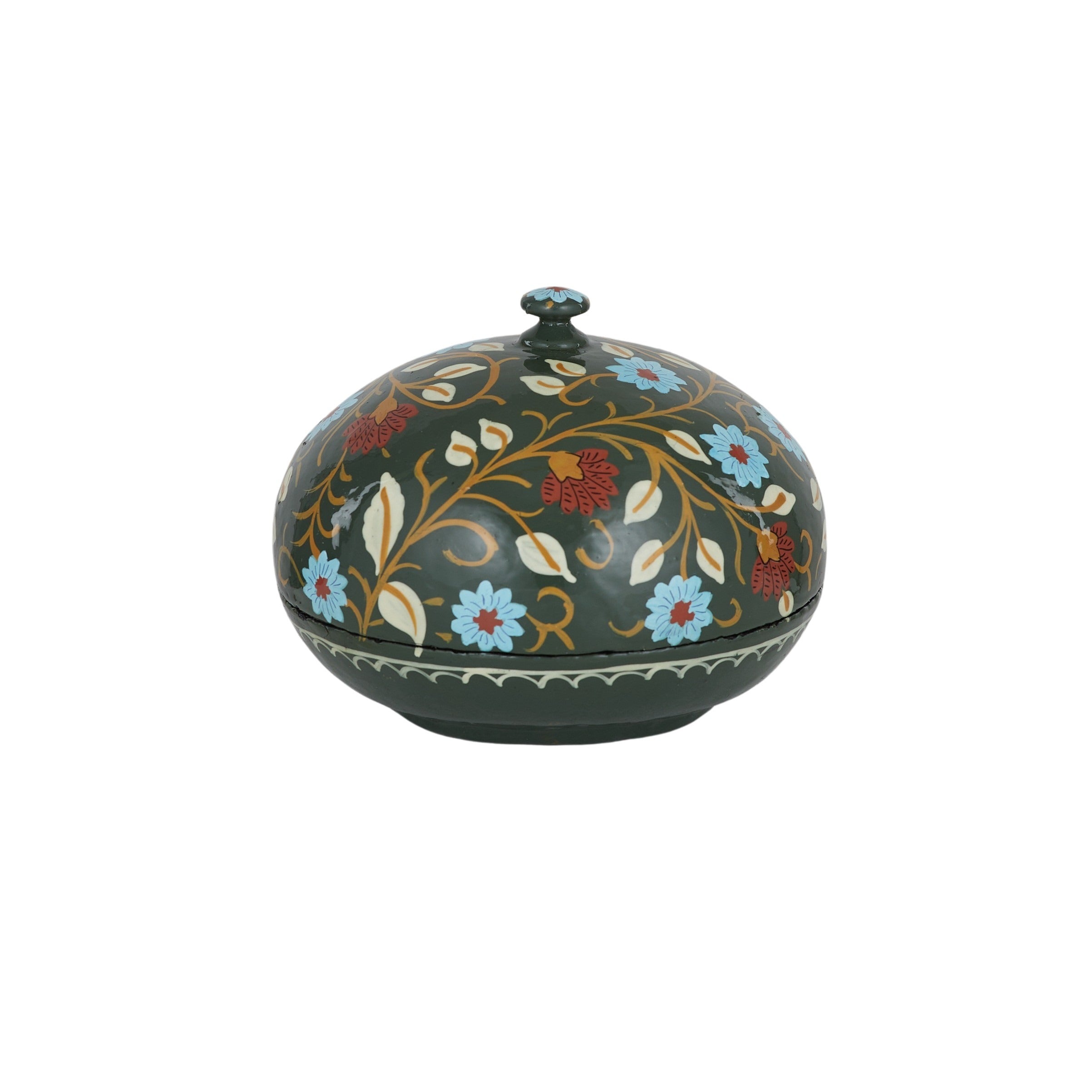 Zeta Paper Mache Trinket Box 9x11.5cm-Decor Items-Coast To Coast Home-The Bay Room