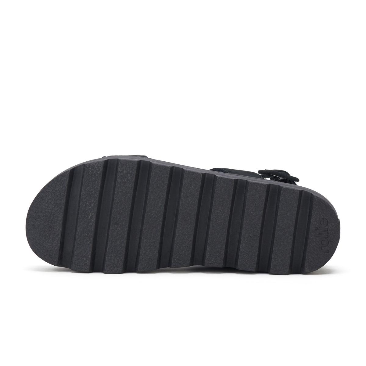 Zeze Wedge Strap All Black-Footwear-Rollie-The Bay Room