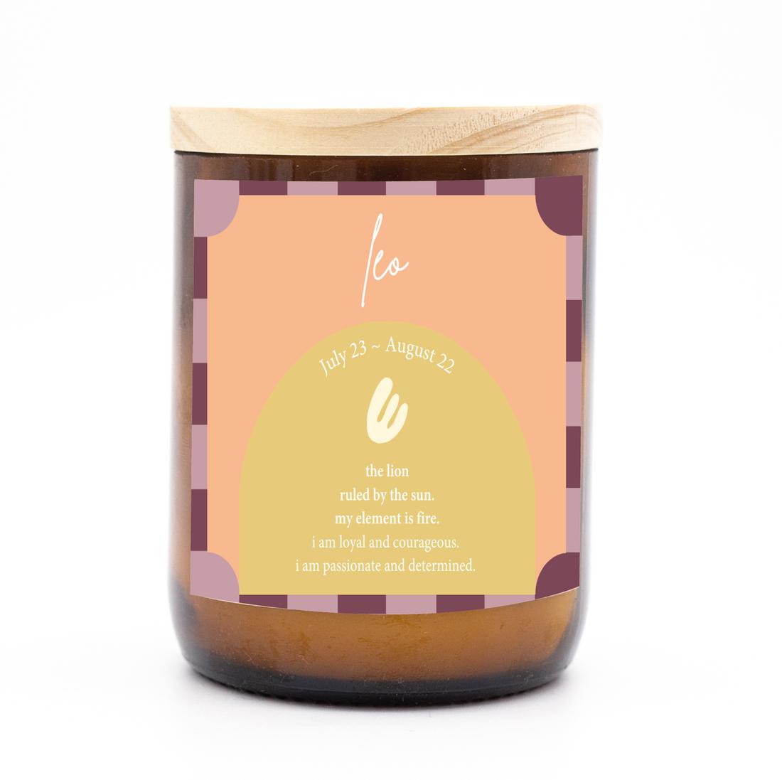 Zodiac Colour Candle - Leo-Candles & Fragrances-The Commonfolk Collective-Himalayas-The Bay Room