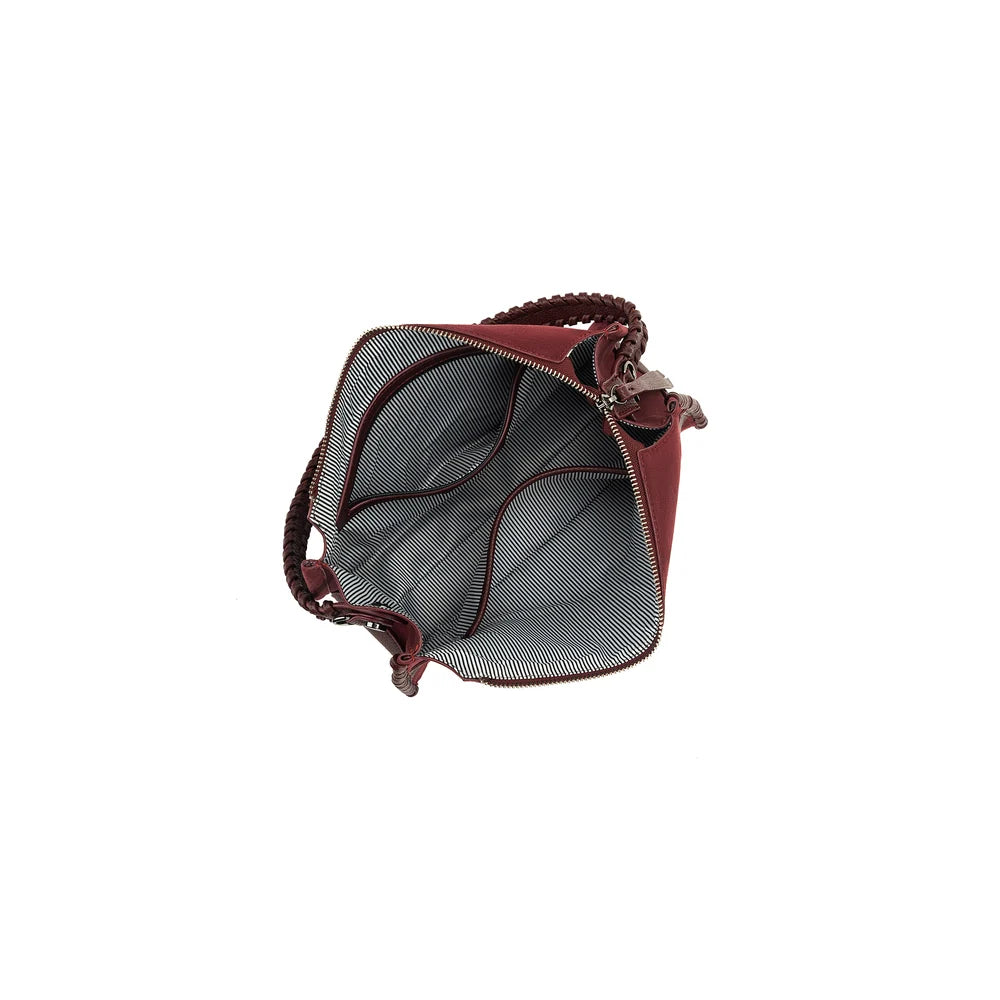 Sandie Burgundy Shoulder Crossbody