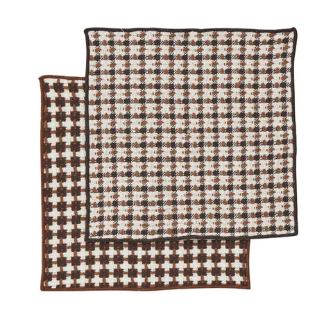 Kit Set/2 Recycled Cotton Dish Cloth 25cm Cocoa
