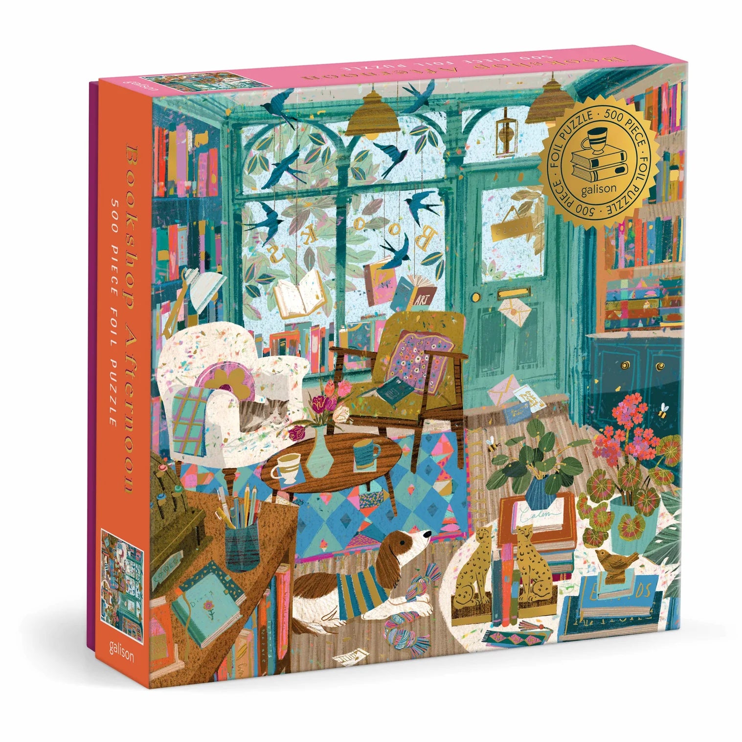 Bookshop Afternoon Foil Puzzle 500pc
