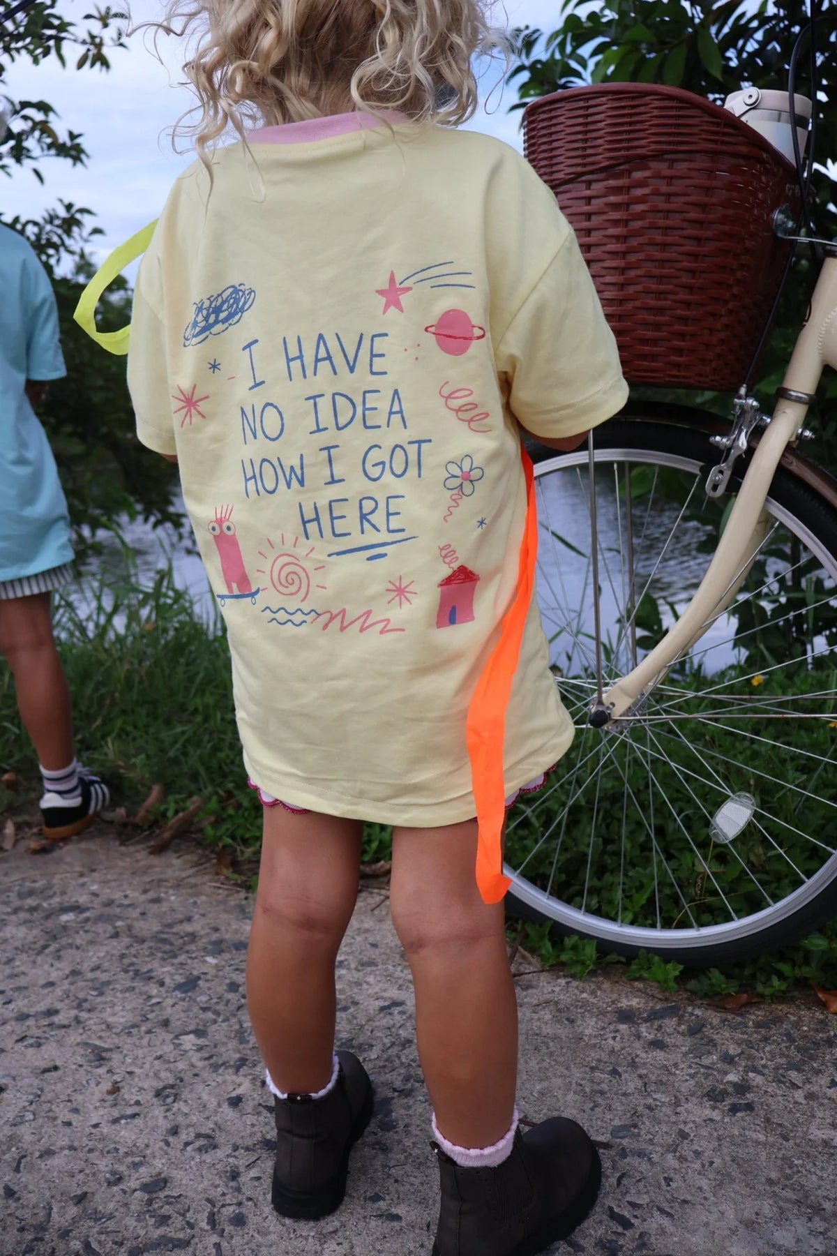 Little Menace Reversible Tee - Lemon Squash