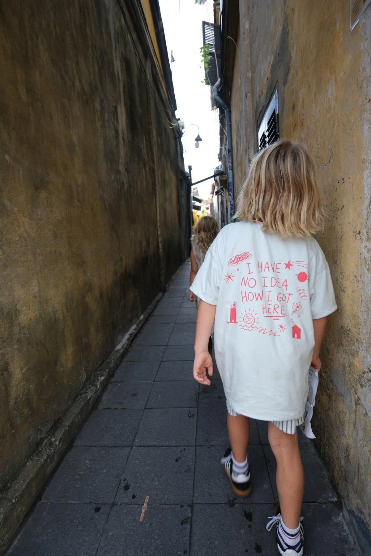 Little Menace Reversible Tee - Sea/Sand