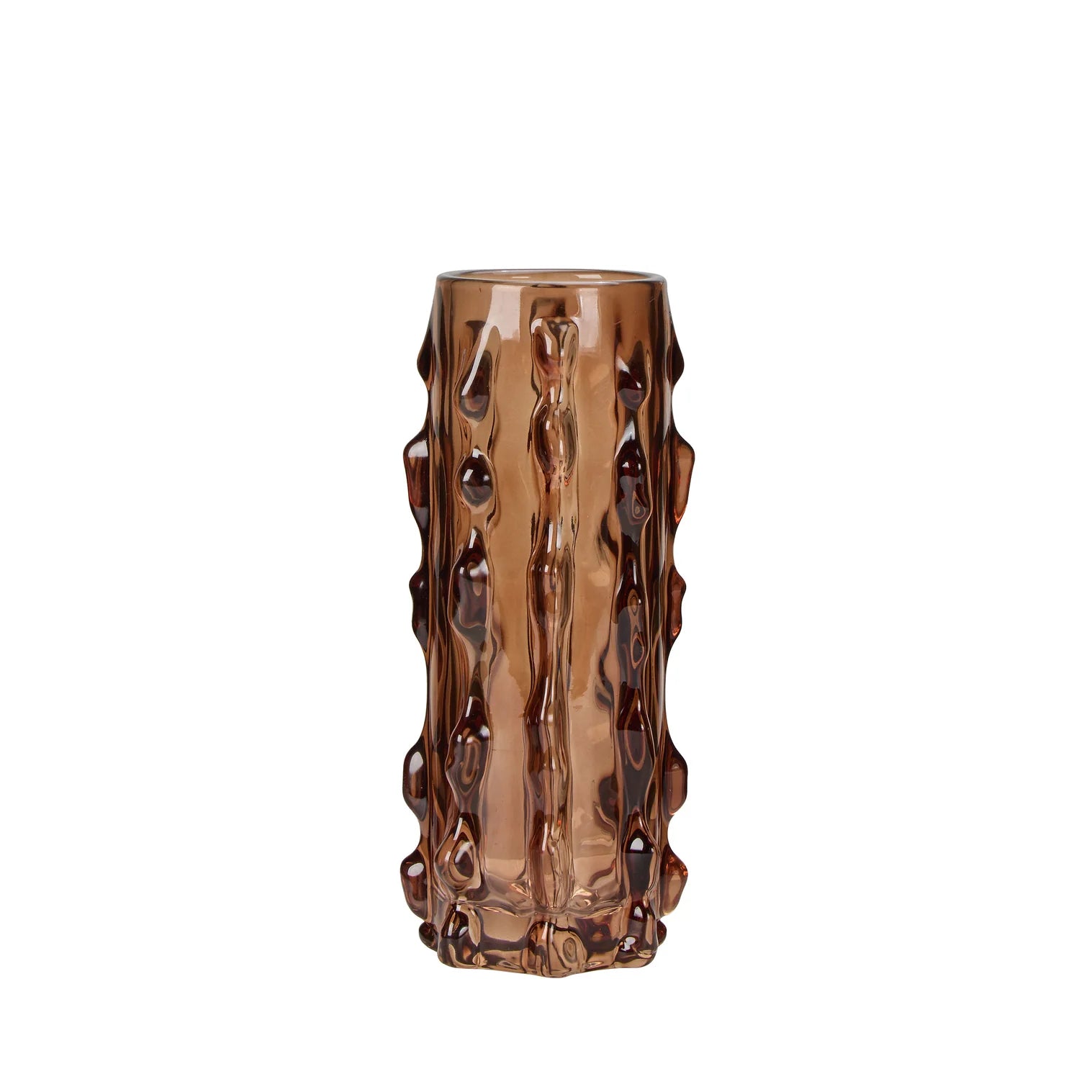 Albion Vase Deep Brown 12.8x12.8x29.5cm